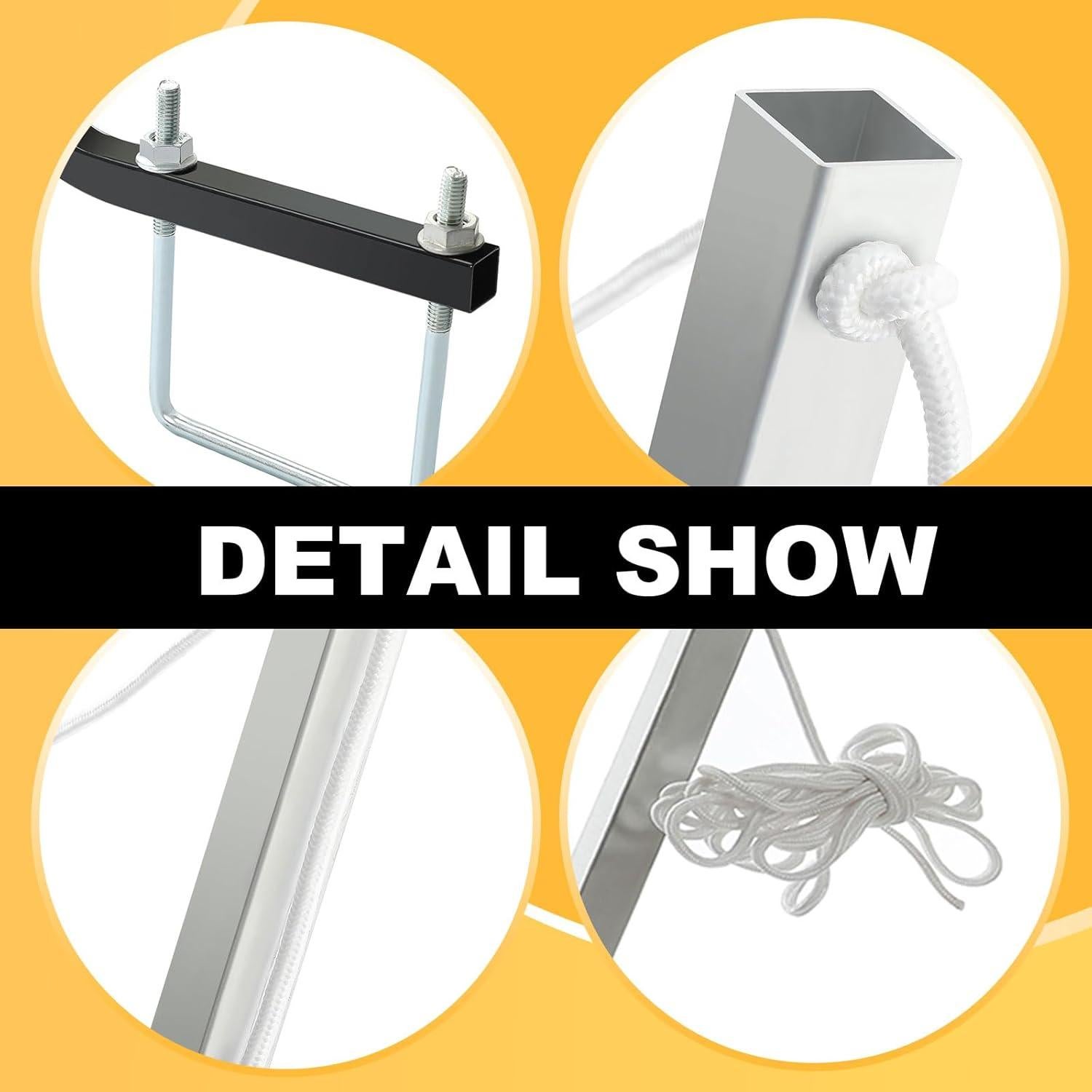 Tenderete Montado en Parachoques HECASA 1.22m Aluminio