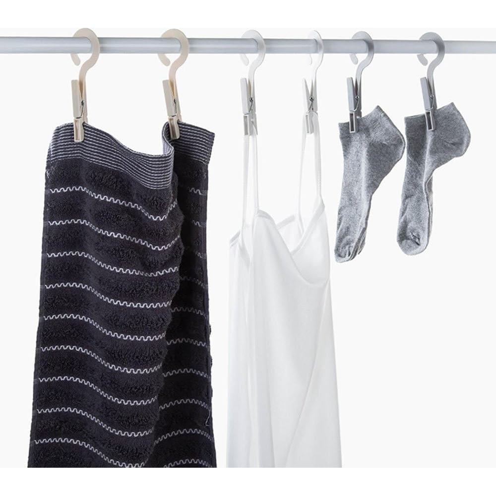 20 Clips de Secado Portátiles JCBIZ - Plástico Antideslizante