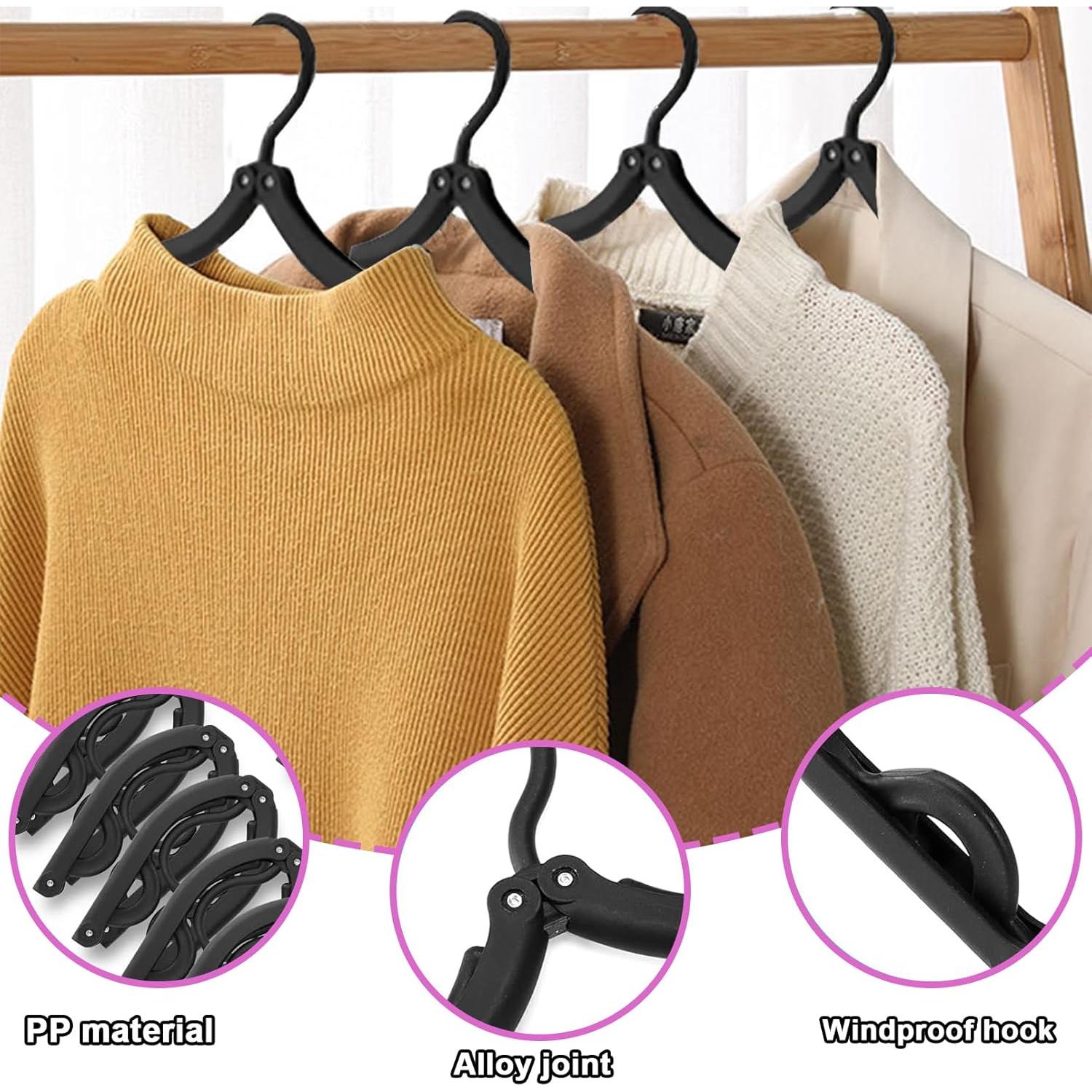 24 Perchas de Viaje Plegables Smilixin Antideslizantes