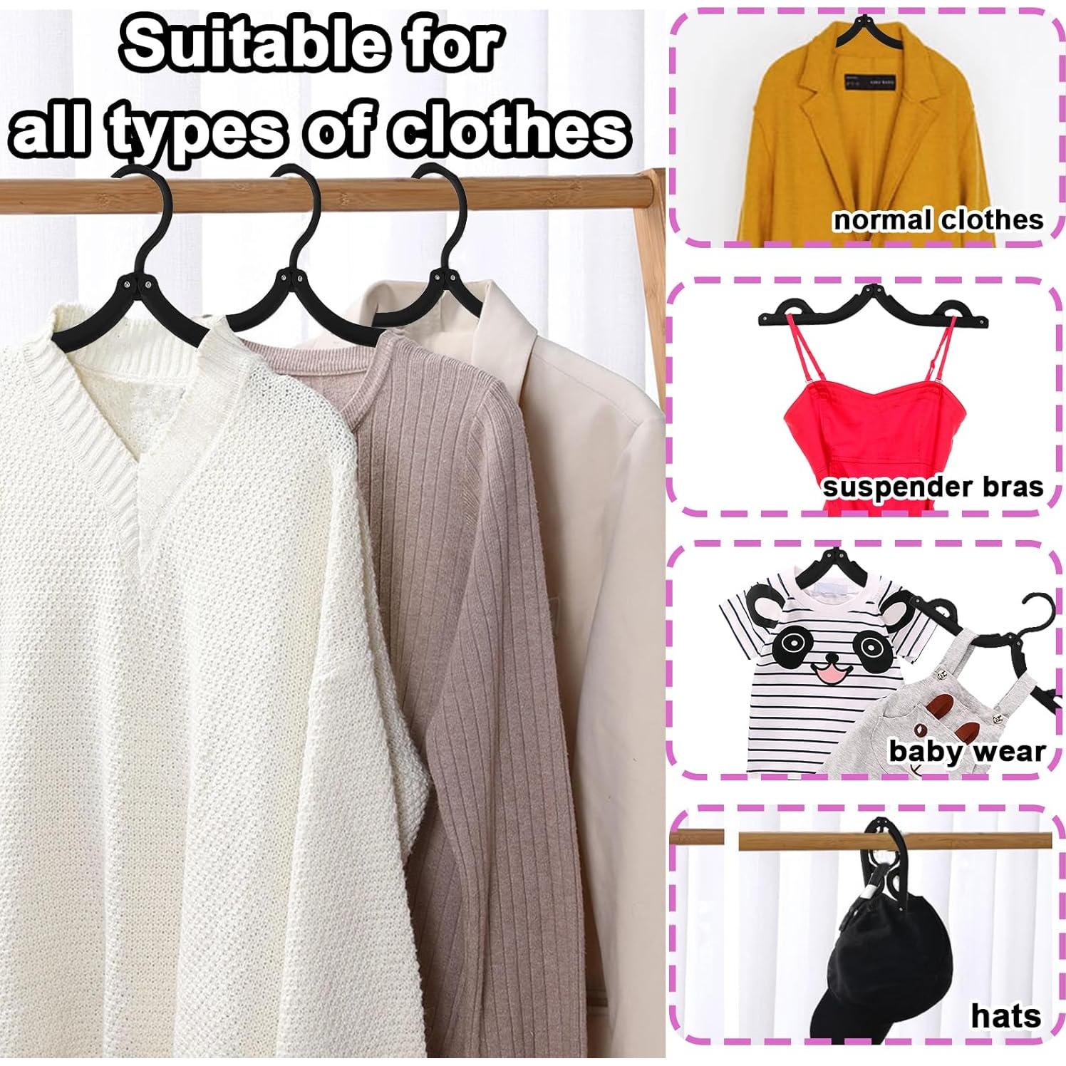 24 Perchas de Viaje Plegables Smilixin Antideslizantes