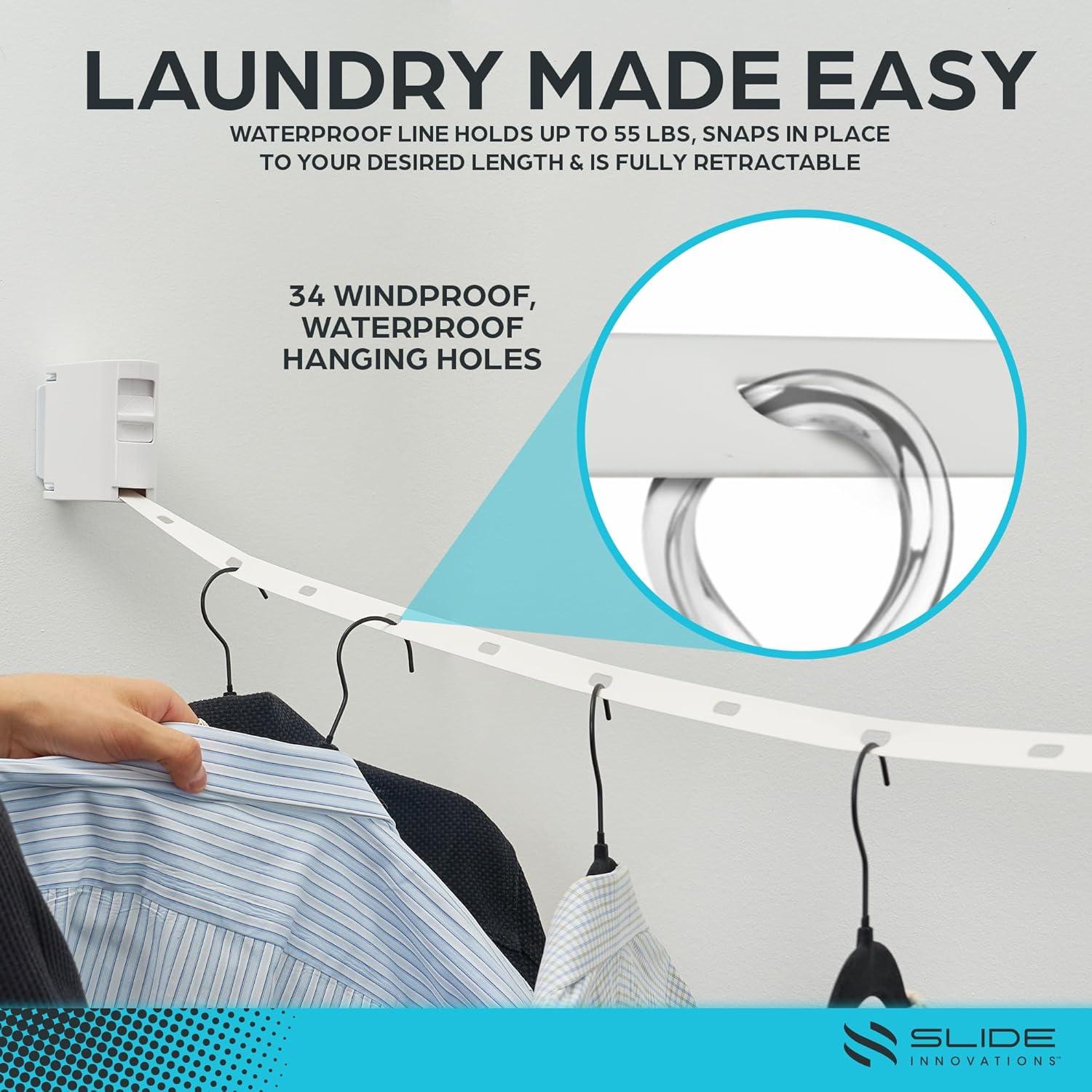 Cuerda de Ropa Retráctil Slide Innovations 4 m Impermeable