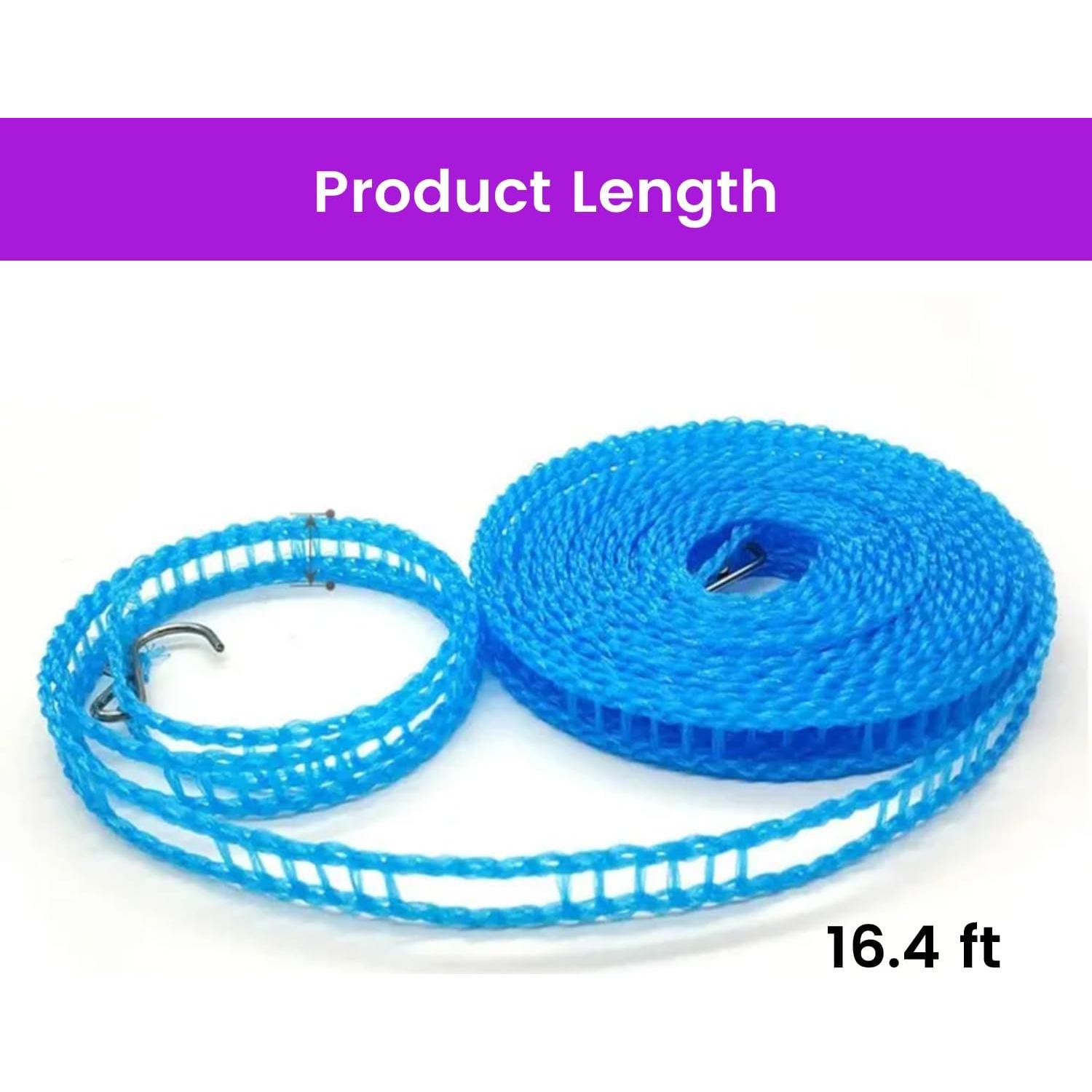 Set de 12 Perchas de Viaje Plegables DOEJA con Clips y Cuerda