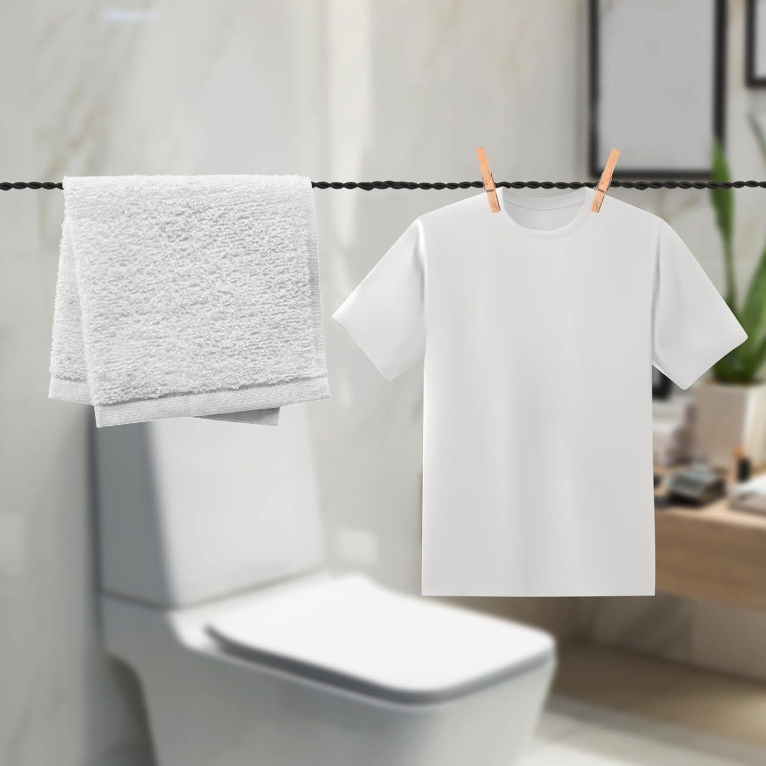 Cuerda de Secado al Aire Libre HOLIDYOYO 300cm con Ventosas