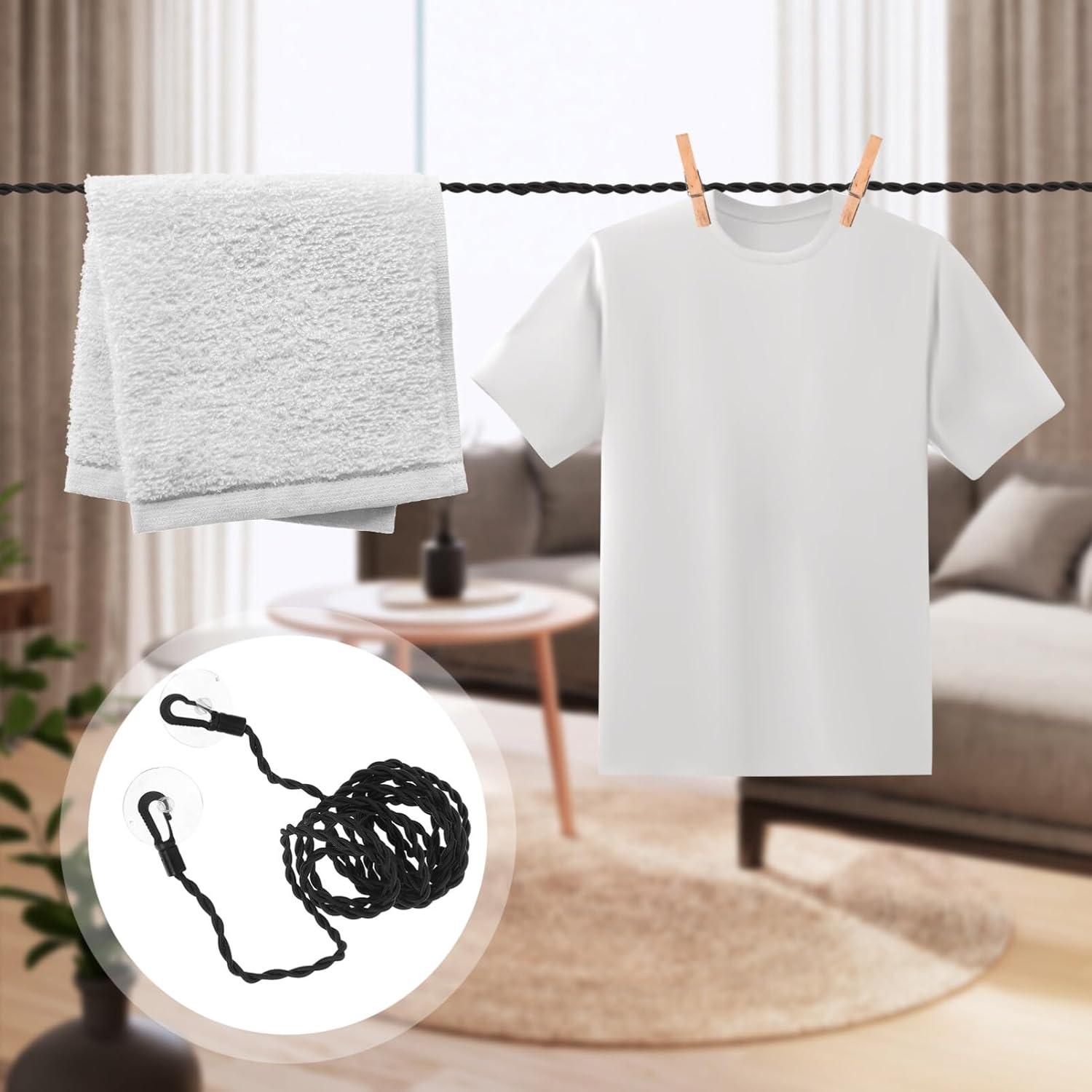 Cuerda de Secado al Aire Libre HOLIDYOYO 300cm con Ventosas