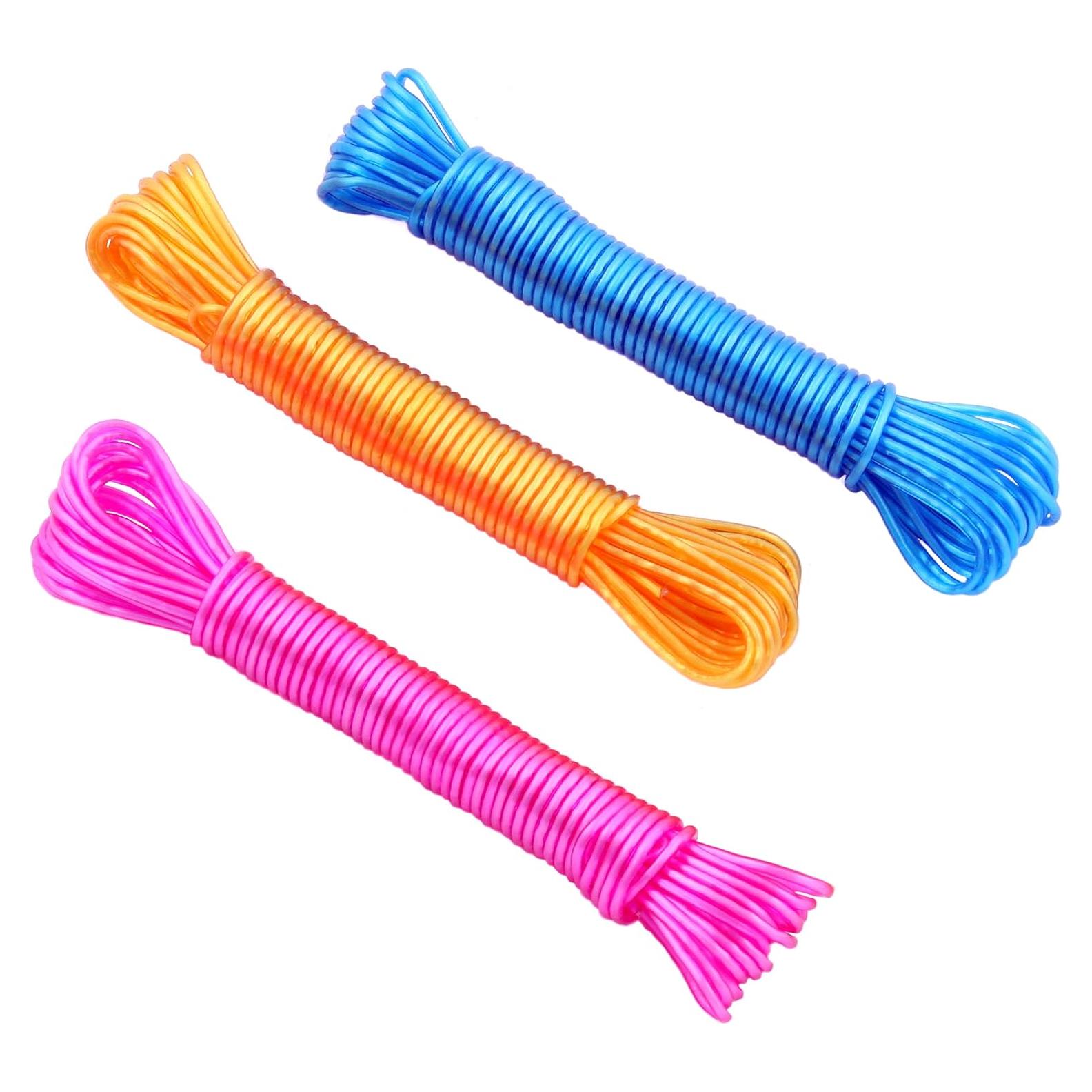 Línea de Ropa Plástica Chef Craft 10.06 m Resistente Color Variado