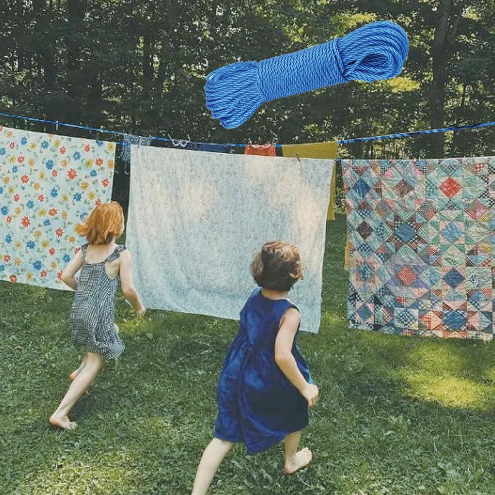 Cuerda de Nylon Trenzada 20 m Tiiyee para Camping y Ropa