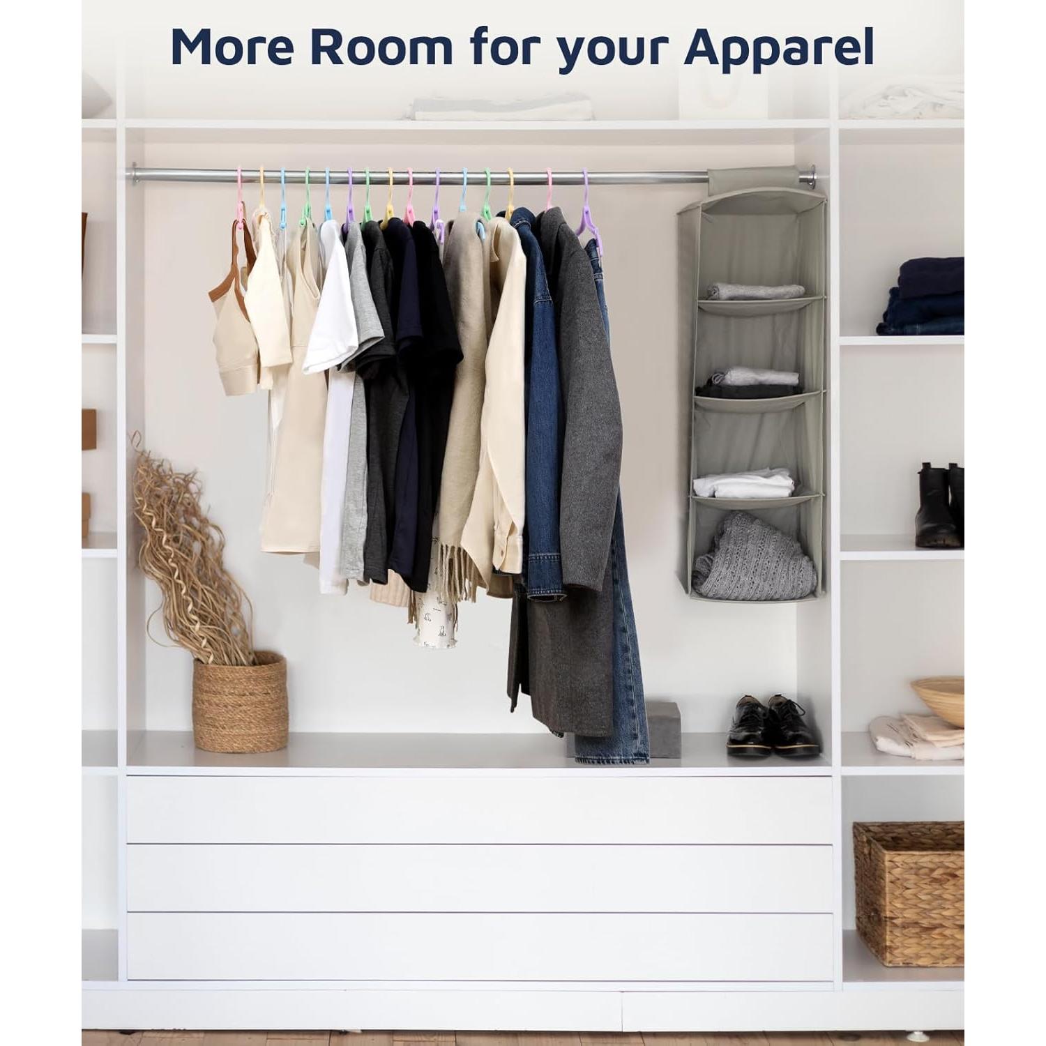 10 Perchas Plegables Quatish para Viaje y Hogar - Multicolor