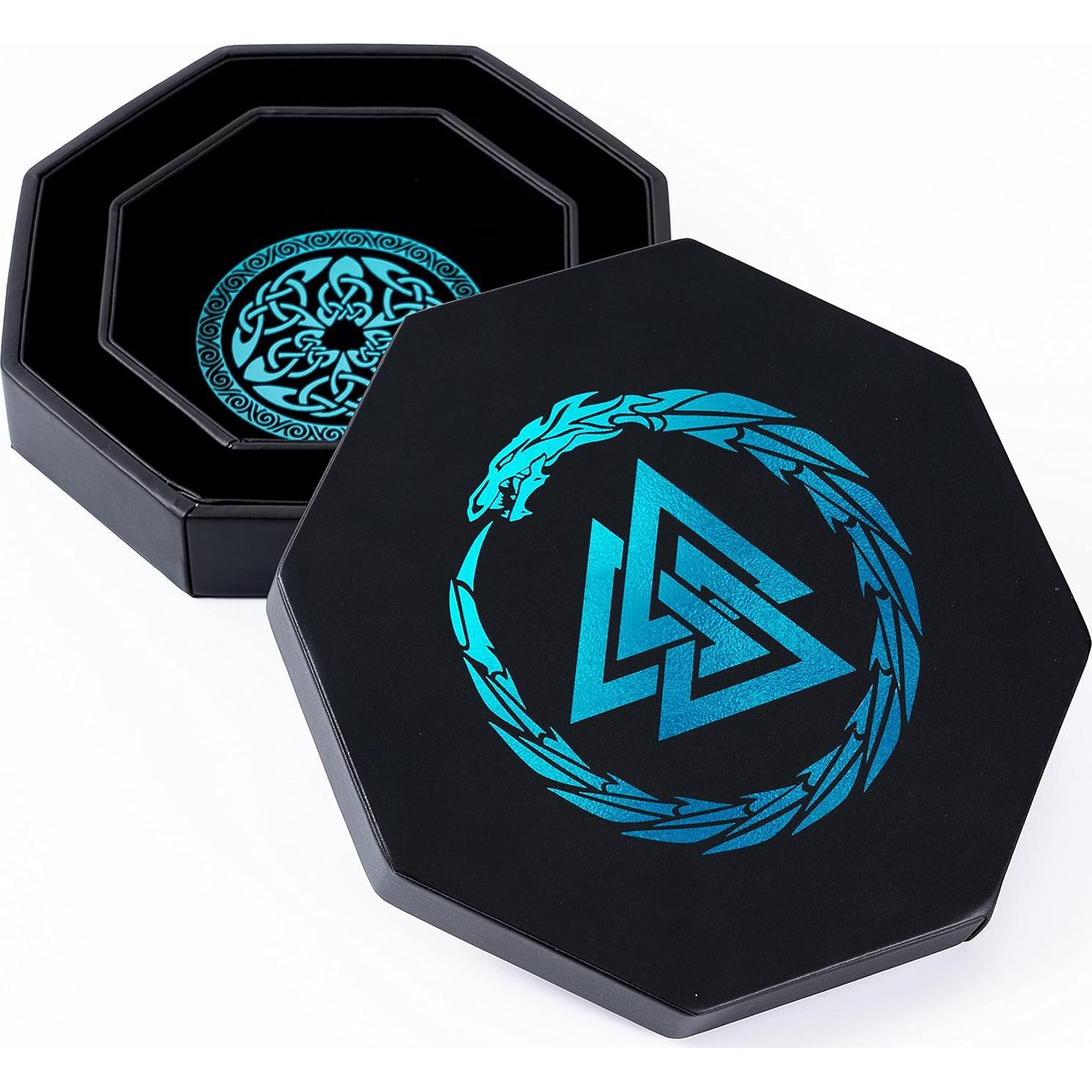 Bandeja de Dados Soar Forge Octagonal Azul 20 cm D&D