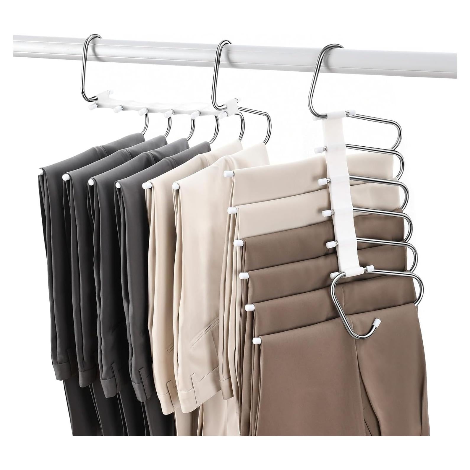 Perchas Plegables Fayleeko para Pantalones - 2 Paquete Antideslizantes