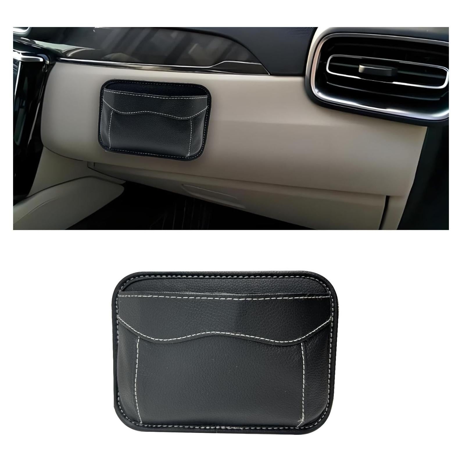 Organizador de Asiento de Auto Icyhaws de Cuero PU Negro