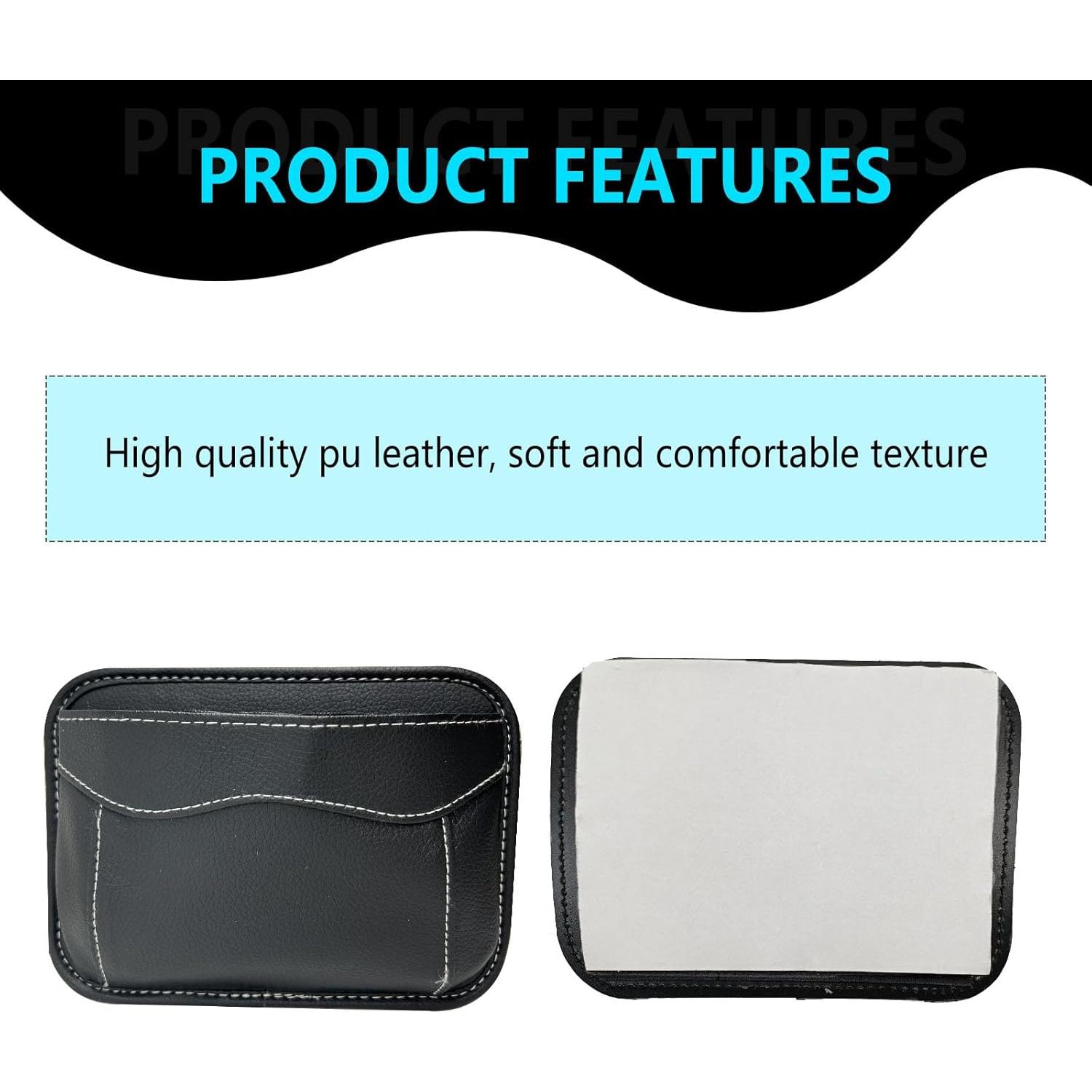 Organizador de Asiento de Auto Icyhaws de Cuero PU Negro