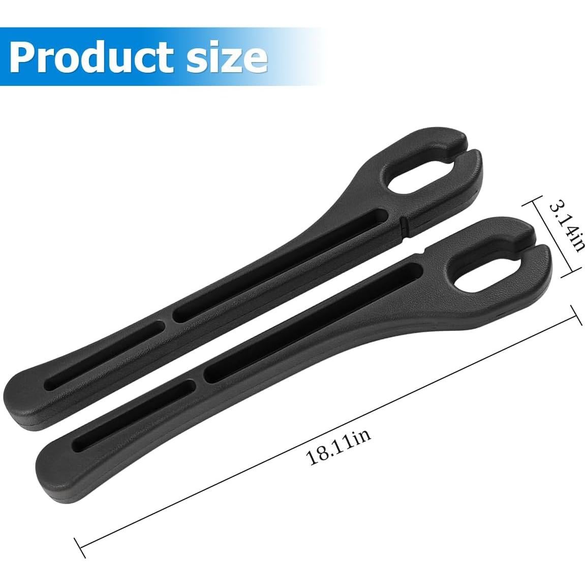 Relleno Espacio entre Asientos Mandark 46x8cm 2PCS Negro