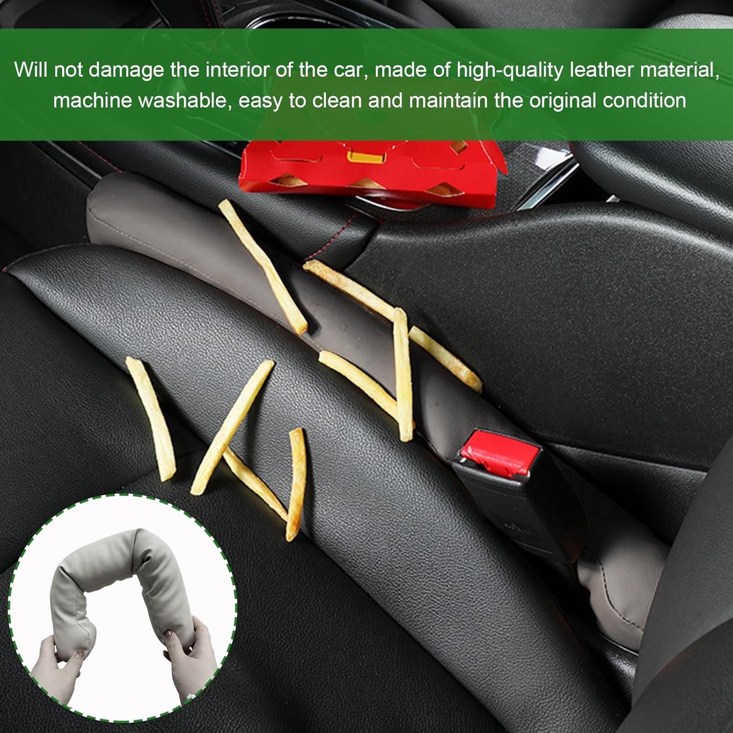 Relleno de Espacio entre Asientos de Cuero SHMZK - 2 PCS Negro