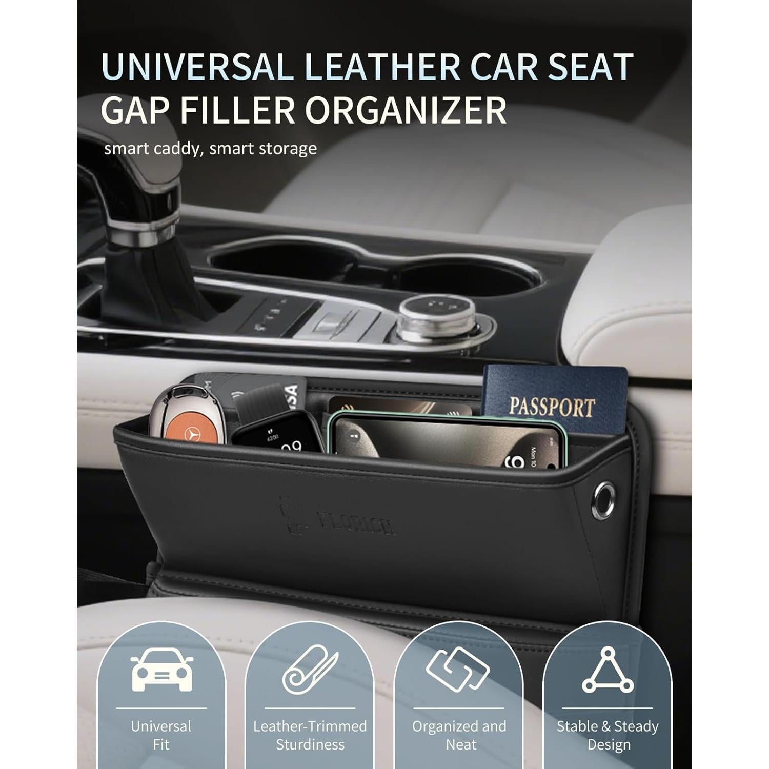 Relleno Organizador de Asiento FLORICH Pro Cuero Negro