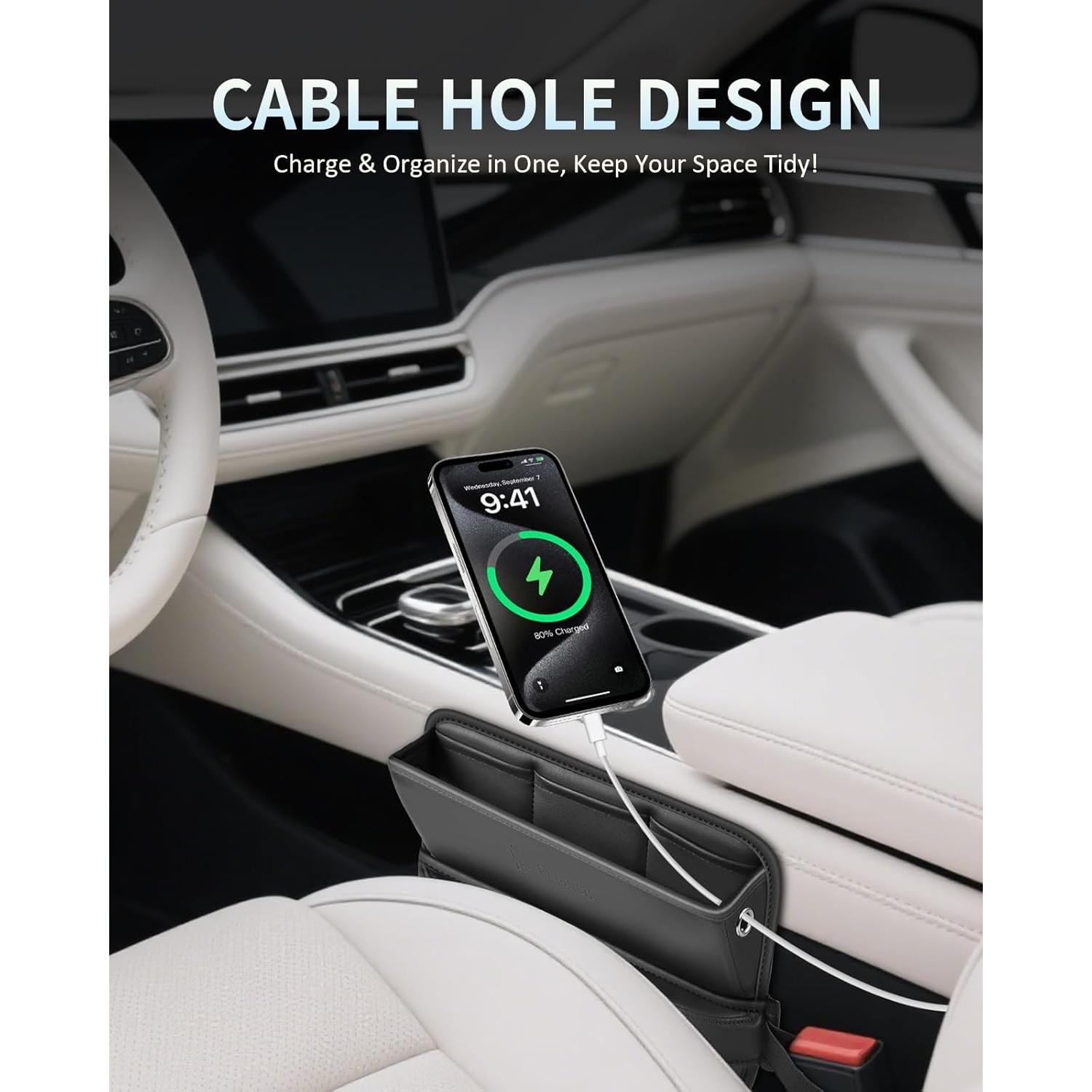 Relleno Organizador de Asiento FLORICH Pro Cuero Negro