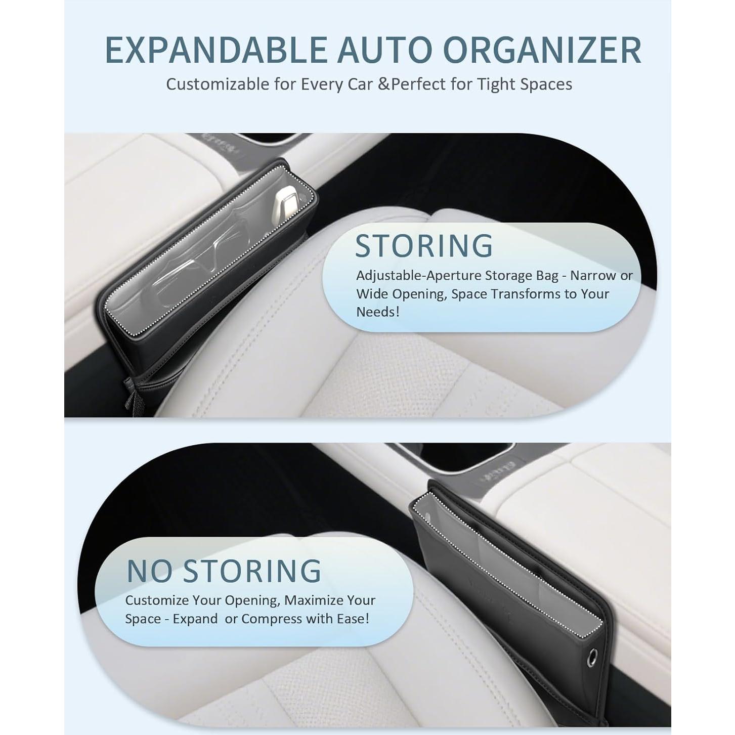 Relleno Organizador de Asiento FLORICH Pro Cuero Negro