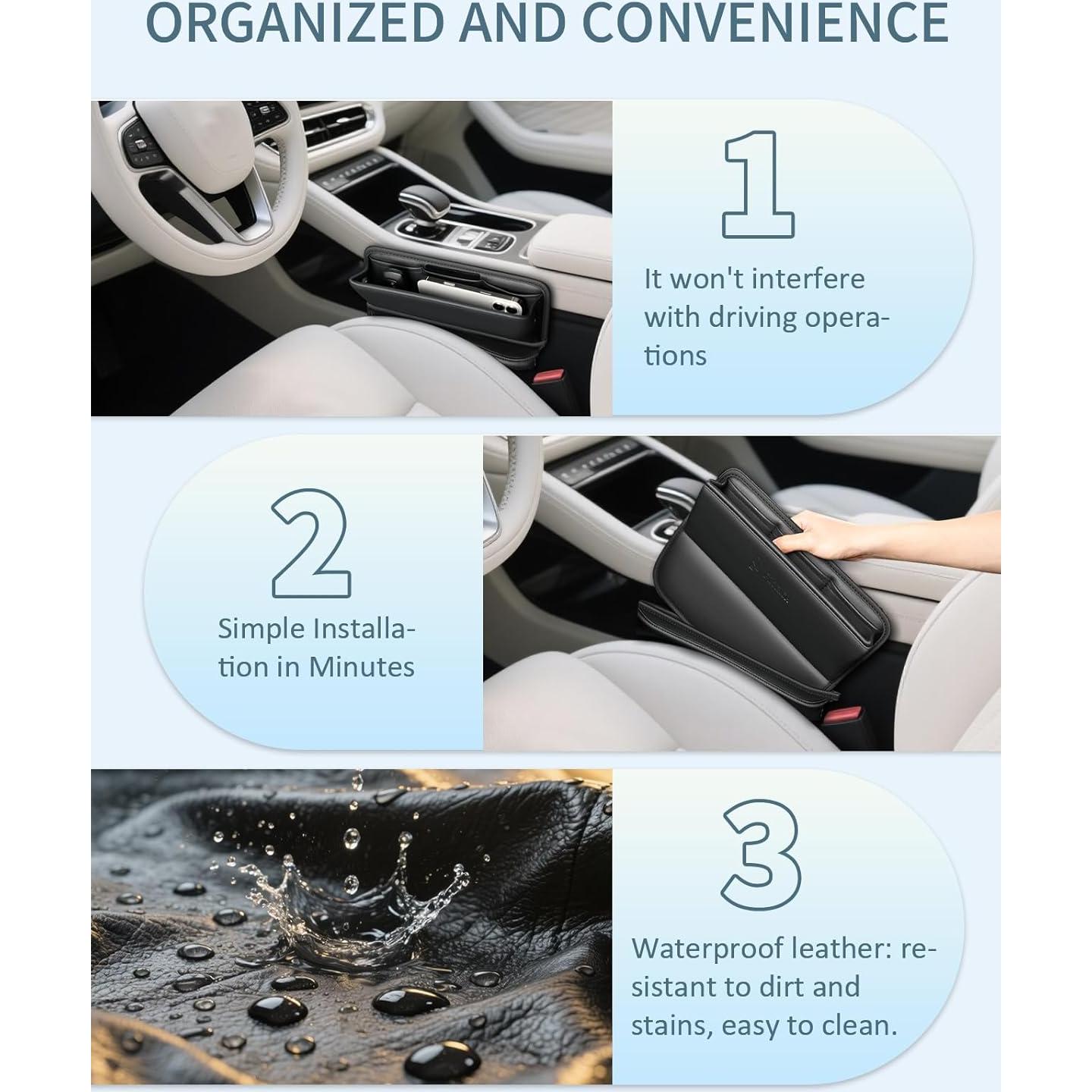 Relleno Organizador de Asiento FLORICH Pro Cuero Negro