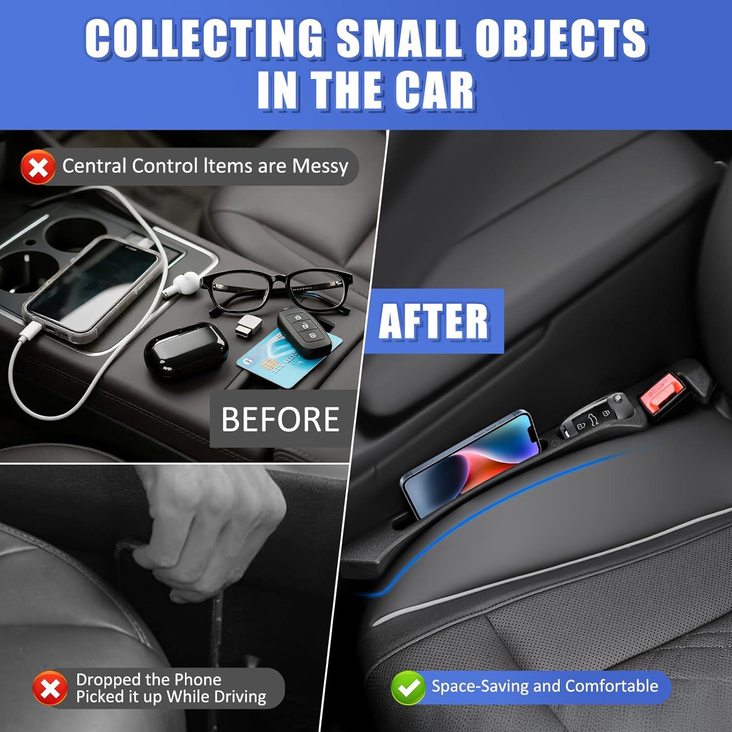 Relleno Espacio Asientos Coche Esoes 2PCS Organizador Universal