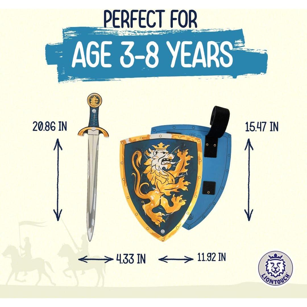 Liontouch Espada y Escudo Caballero Noble Azul 3-8 años
