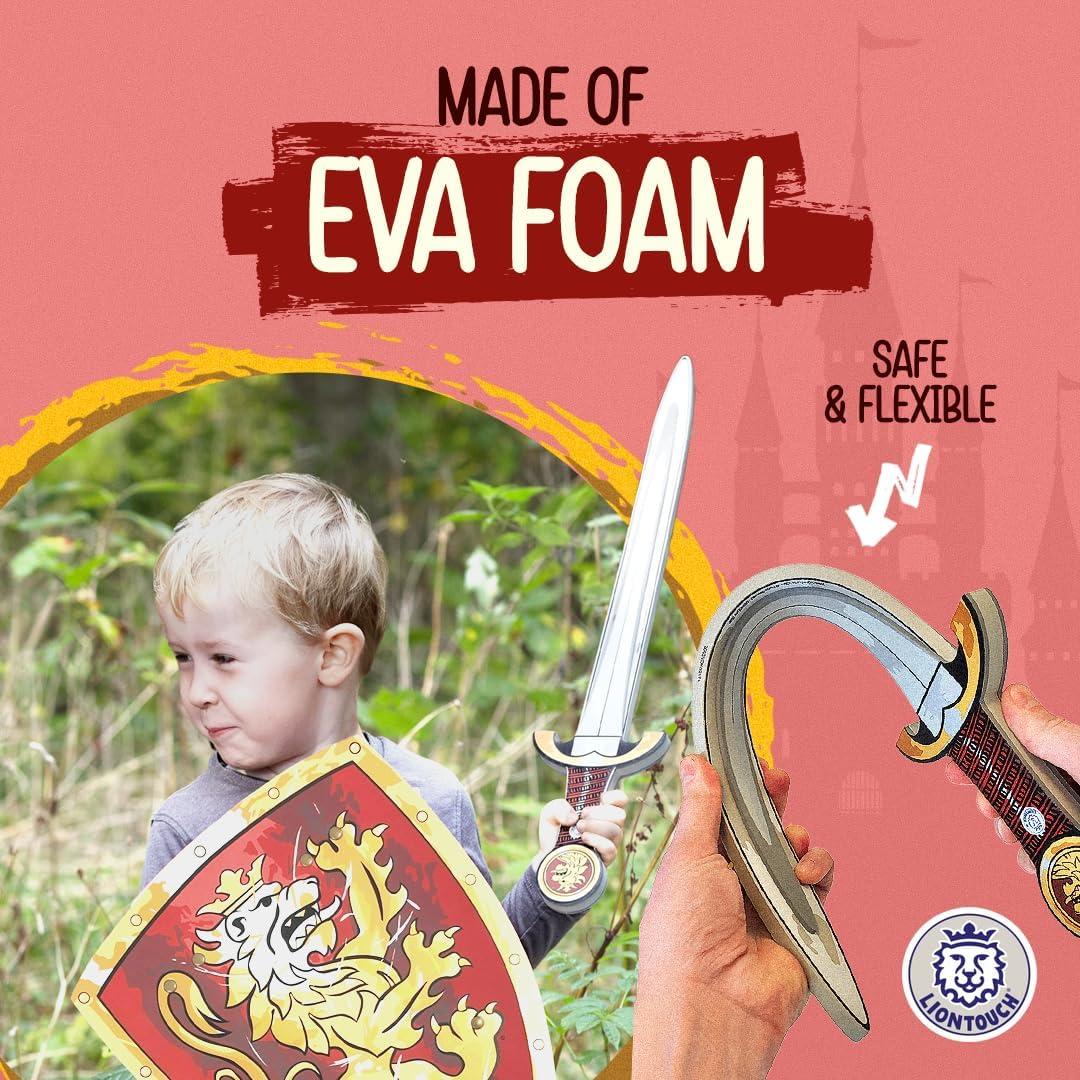 Espada y Escudo Caballero Noble Liontouch Rojo 3-8 Años