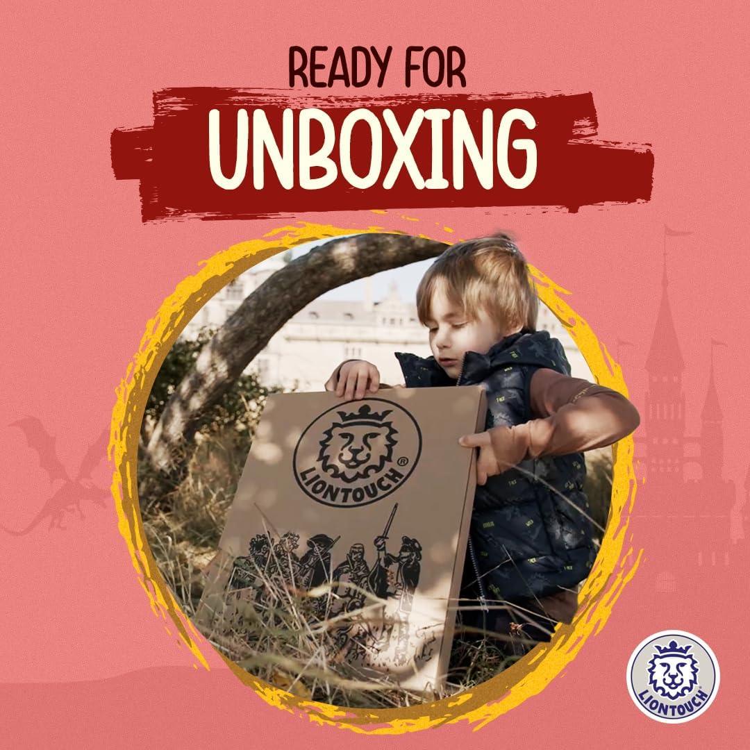 Espada y Escudo Caballero Noble Liontouch Rojo 3-8 Años