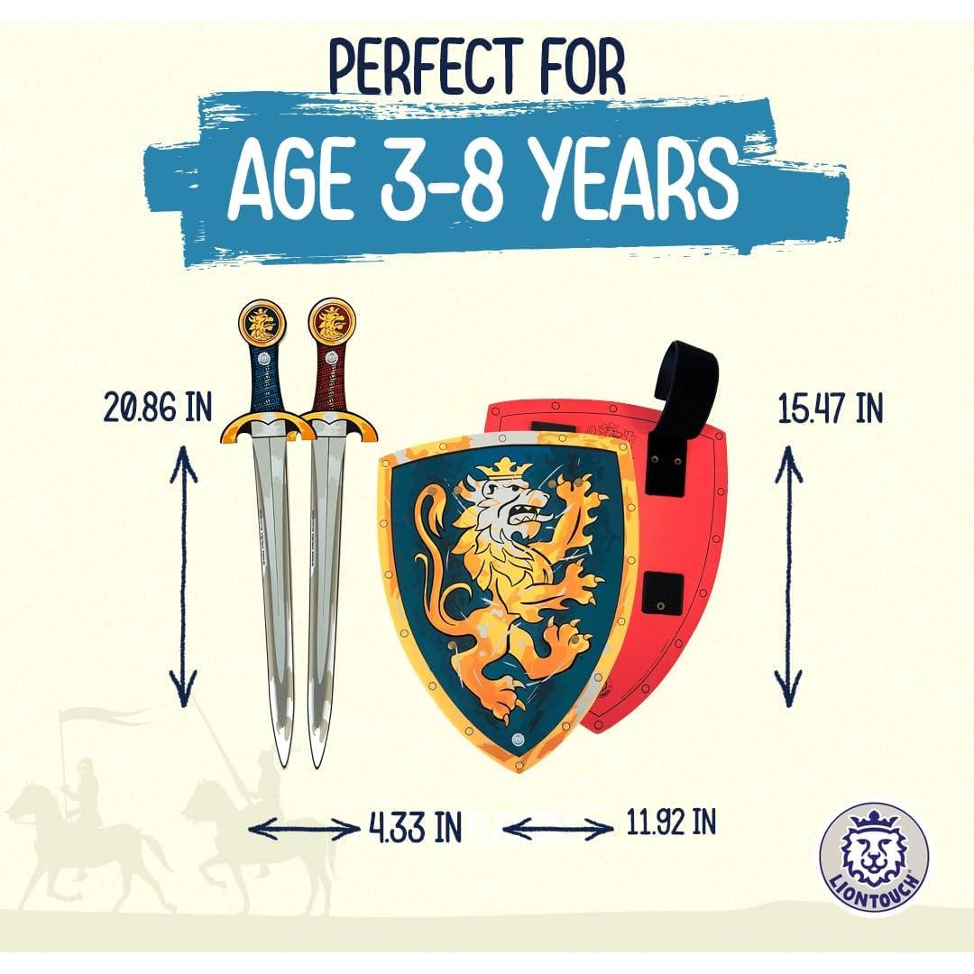 Liontouch Set Espadas y Escudos Caballero Noble 3-8 Años