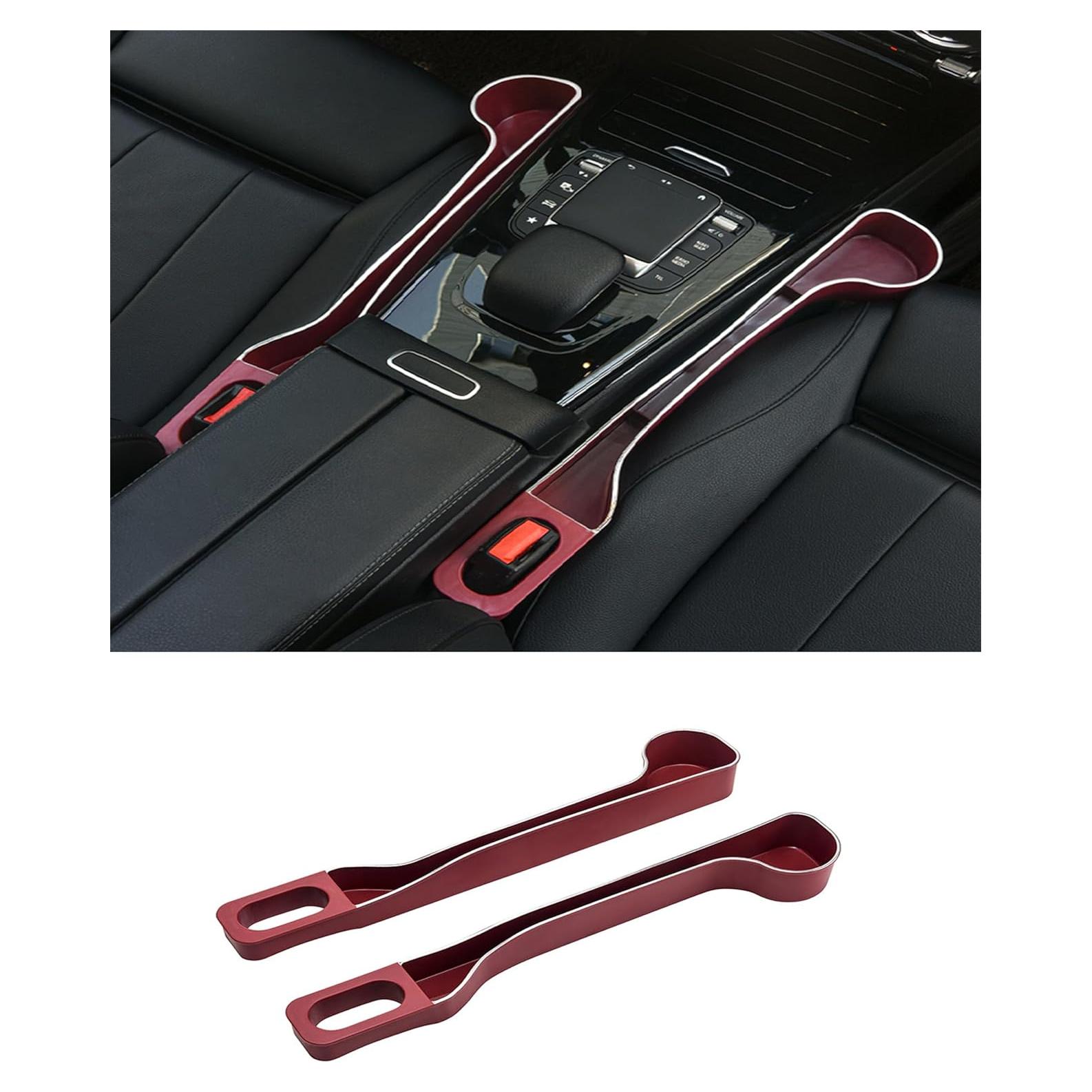 Organizador de Espacio entre Asientos del Coche mirrorever 2 Piezas Rojo