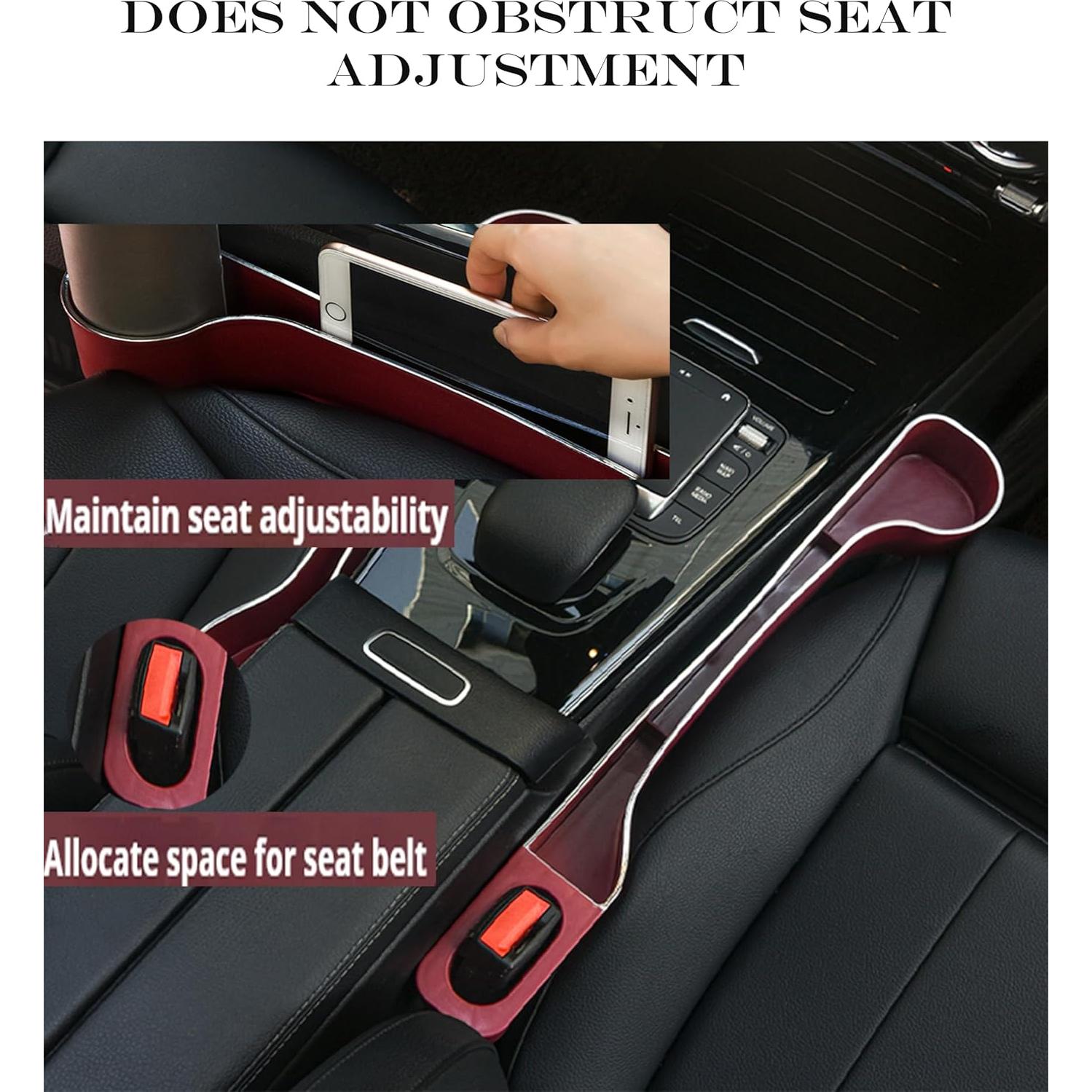 Organizador de Espacio entre Asientos del Coche mirrorever 2 Piezas Rojo