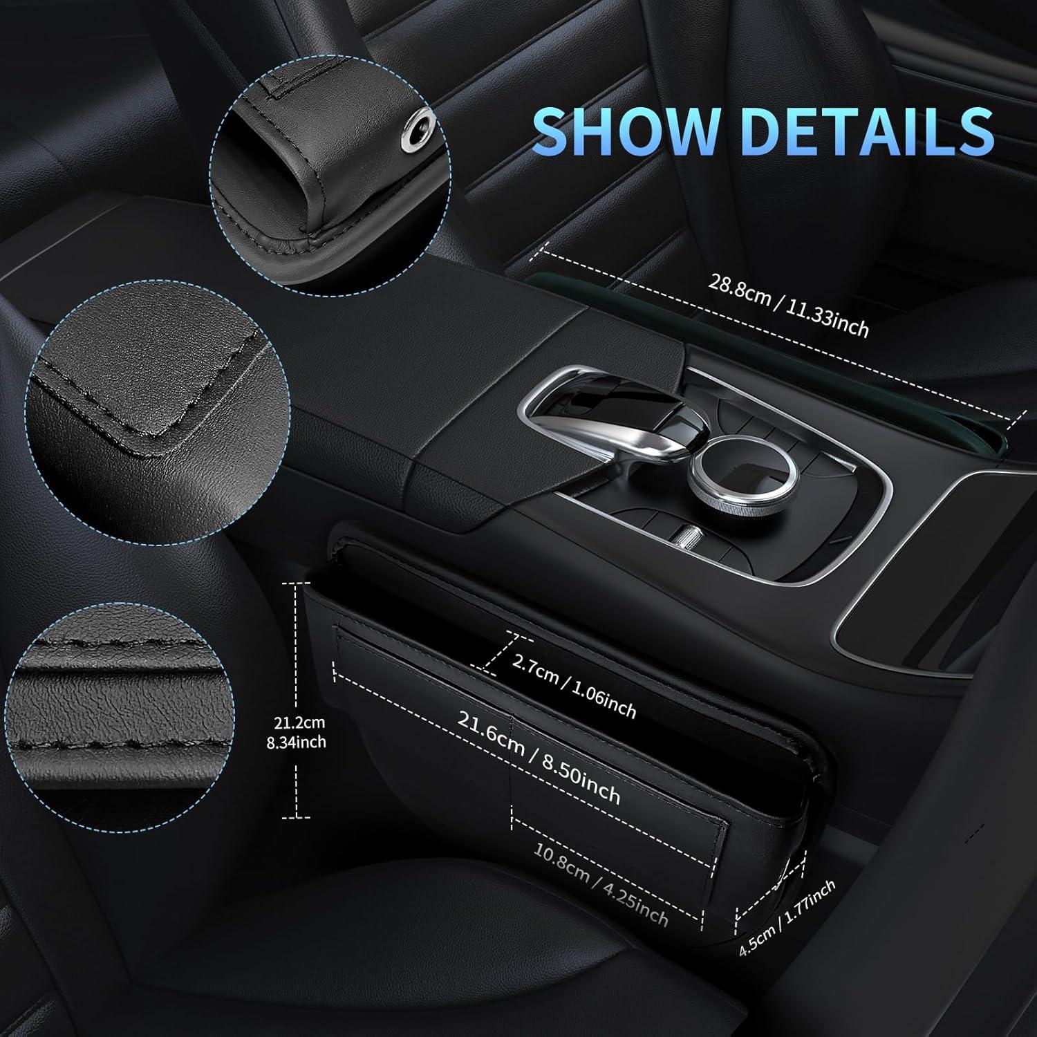 Organizador de Relleno de Espacio para Asientos de Coche LL-OHBIJ - Negro