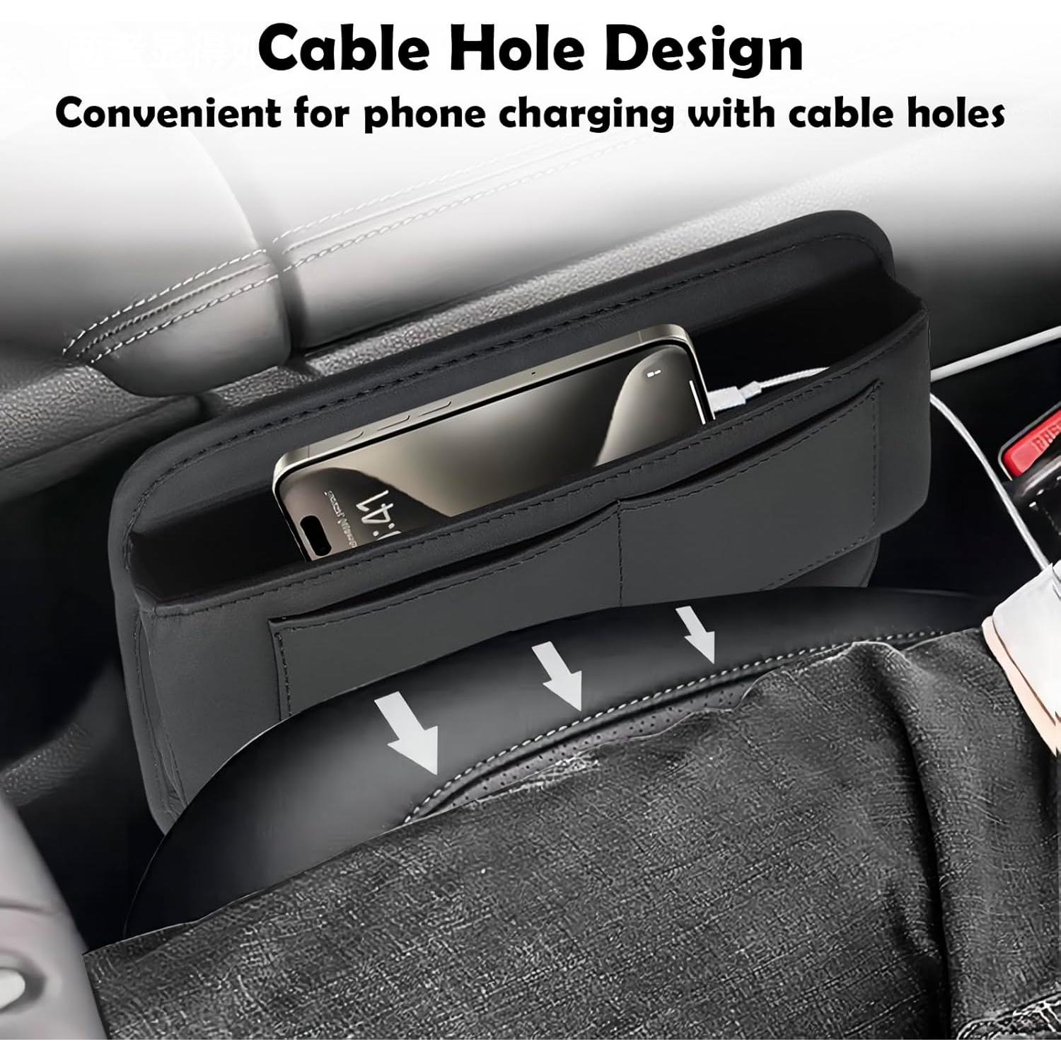 Relleno de Hueco de Asiento Hietuop 2 Paquetes Negro