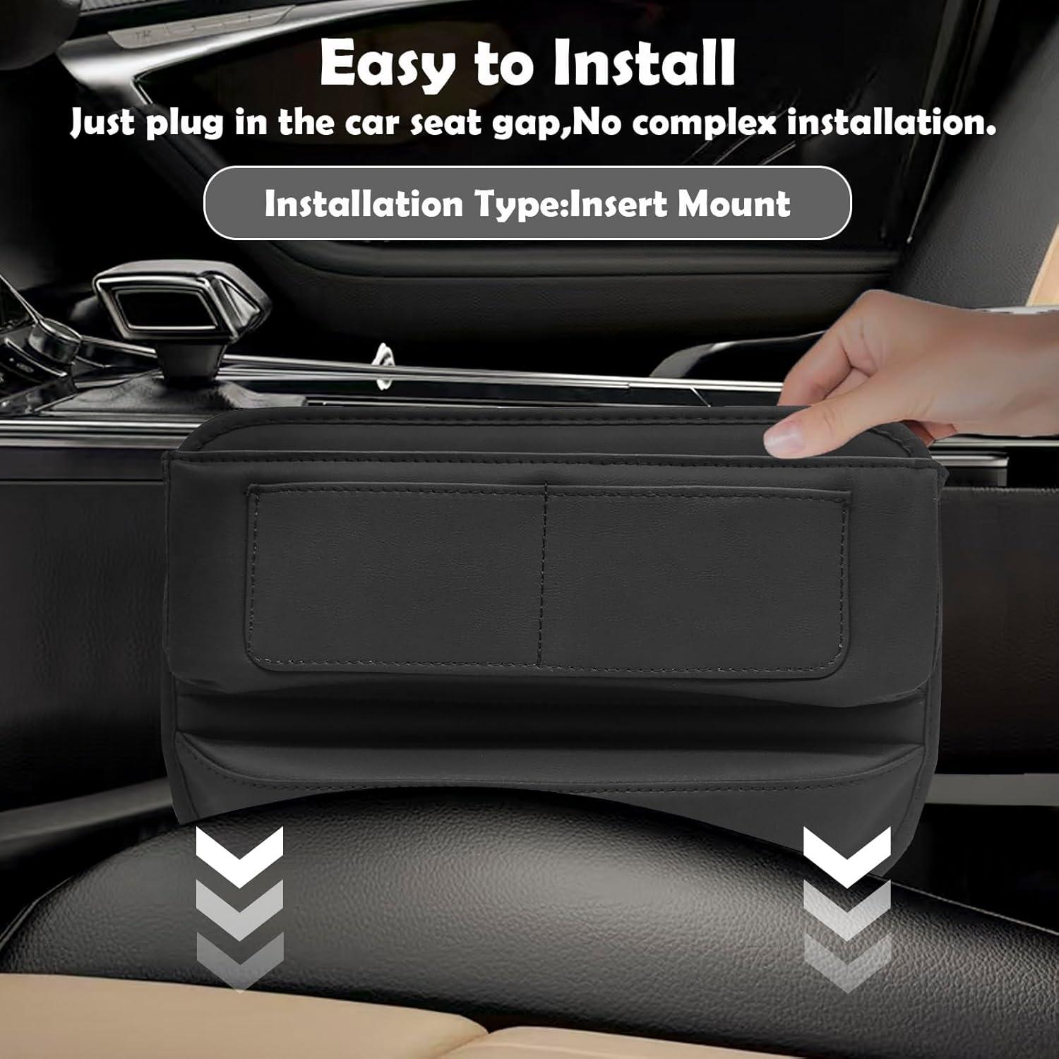 Relleno de Hueco de Asiento Hietuop 2 Paquetes Negro