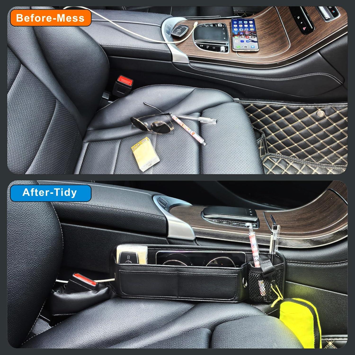 Organizador de Relleno entre Asientos Idefair PU 2 Piezas