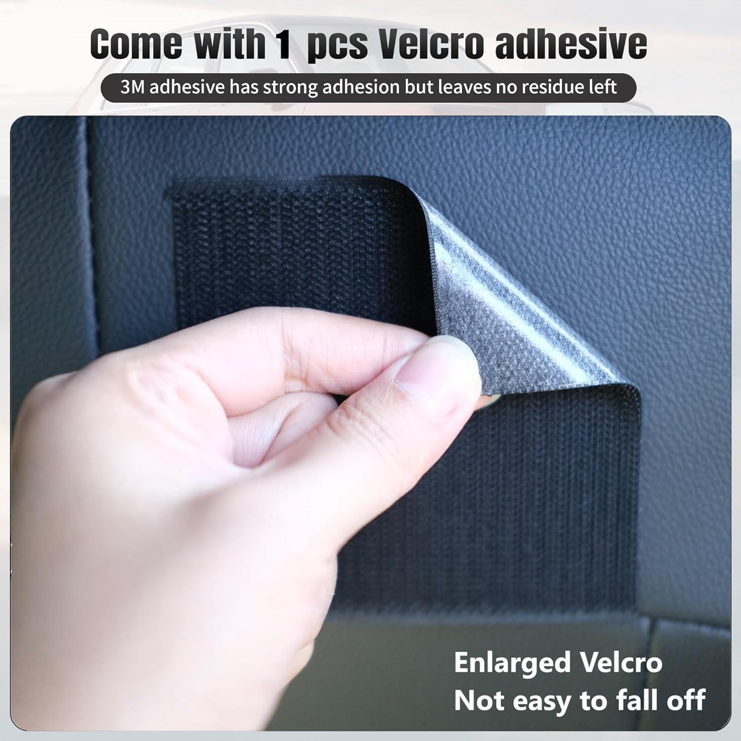 Bolsa de Almacenamiento Lateral para Asiento de Coche JEYODA 1961 - Cuero Negro