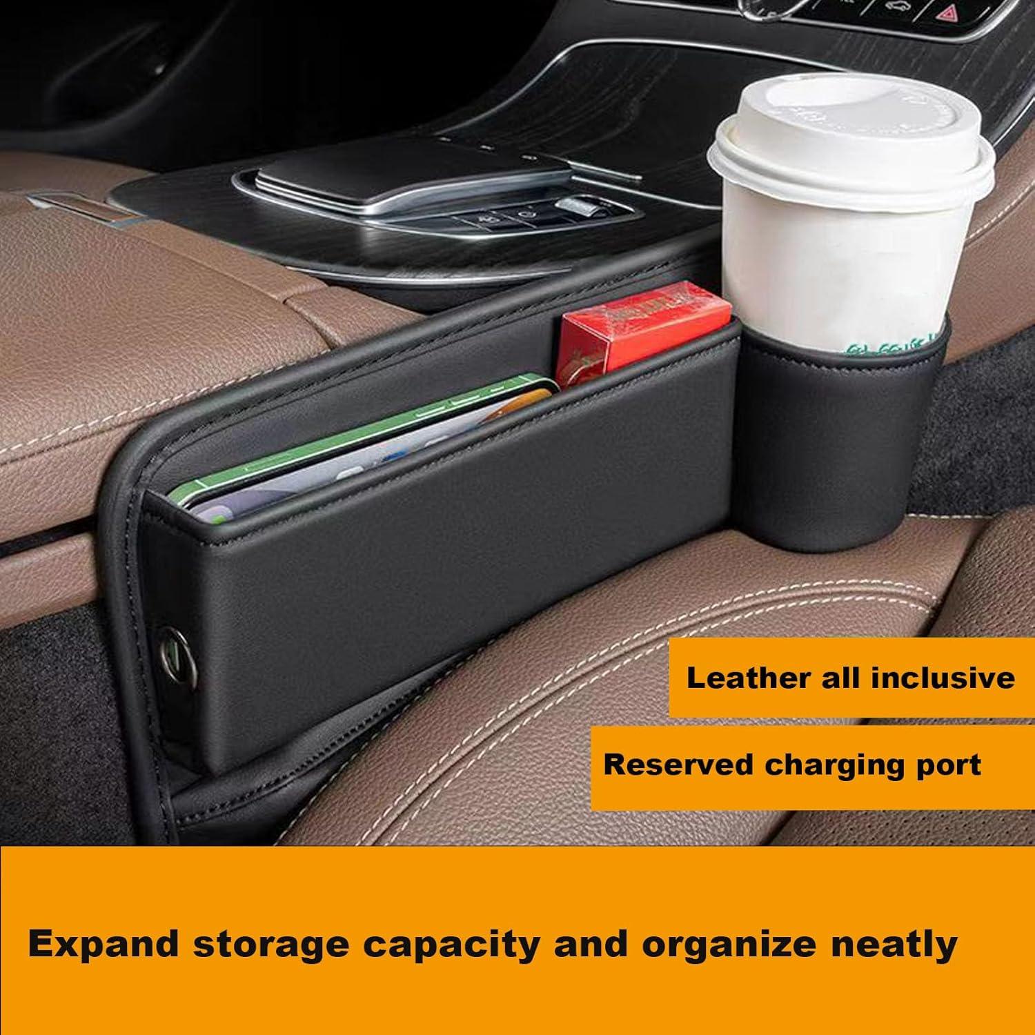 Bolsa de almacenamiento para hueco de portavasos DARKPIG Negro