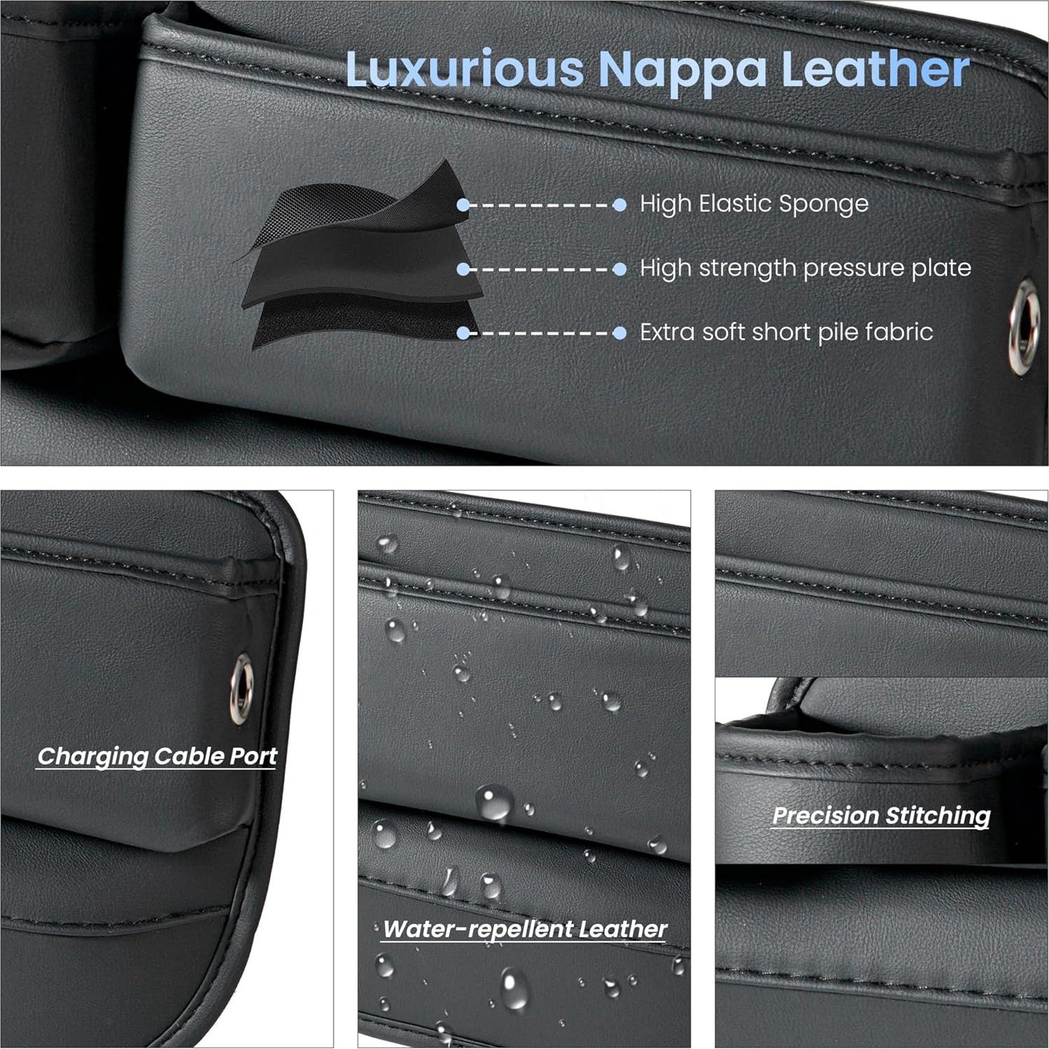 Organizador de Espacio entre Asientos de Coche NYEONHRT Marrón - 2 Unidades