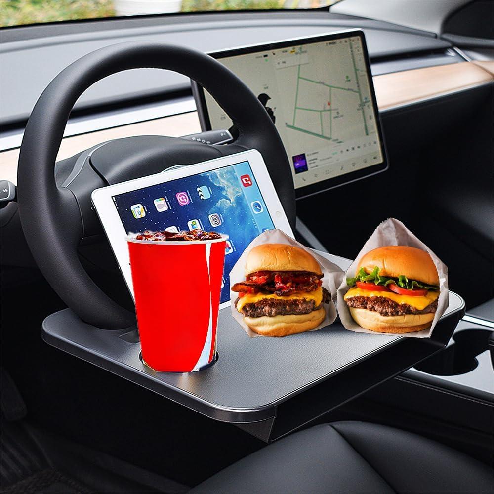 Bandeja de Volante 3 en 1 GALEFORM para Auto Tesla Modelo 3/Y