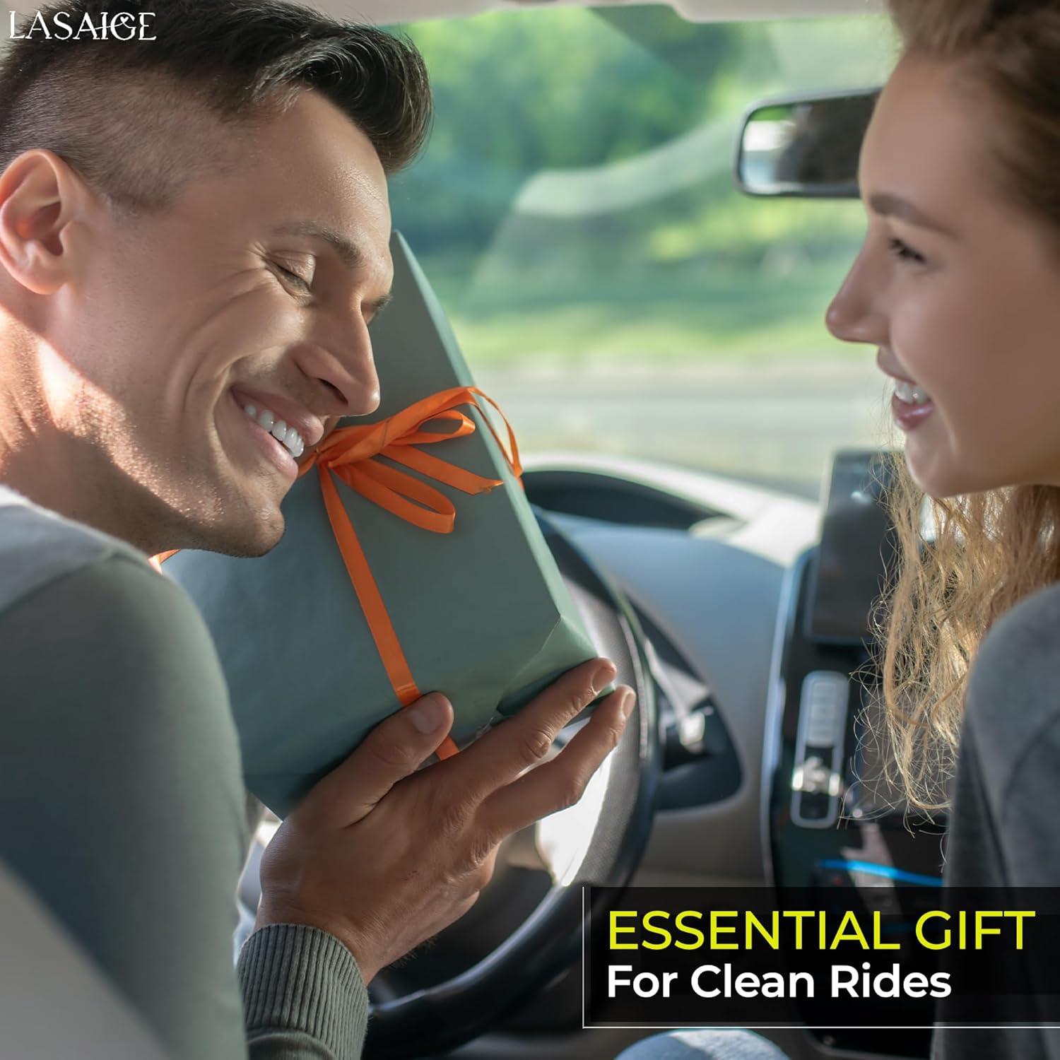 Organizador de Auto LASAIGE Relleno Espacio entre Asientos Negro