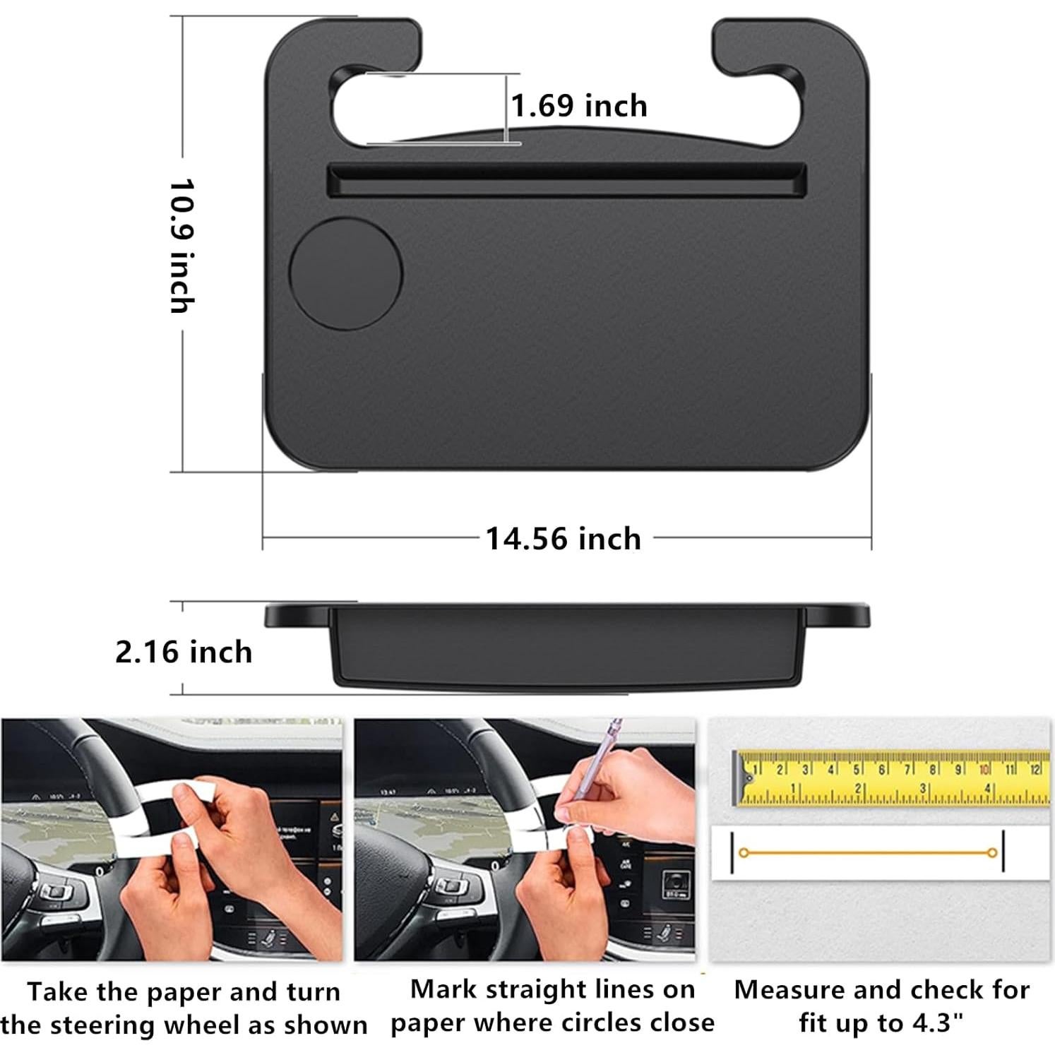 Bandeja para Volante HZGAMER 2 en 1 Organizador Coche