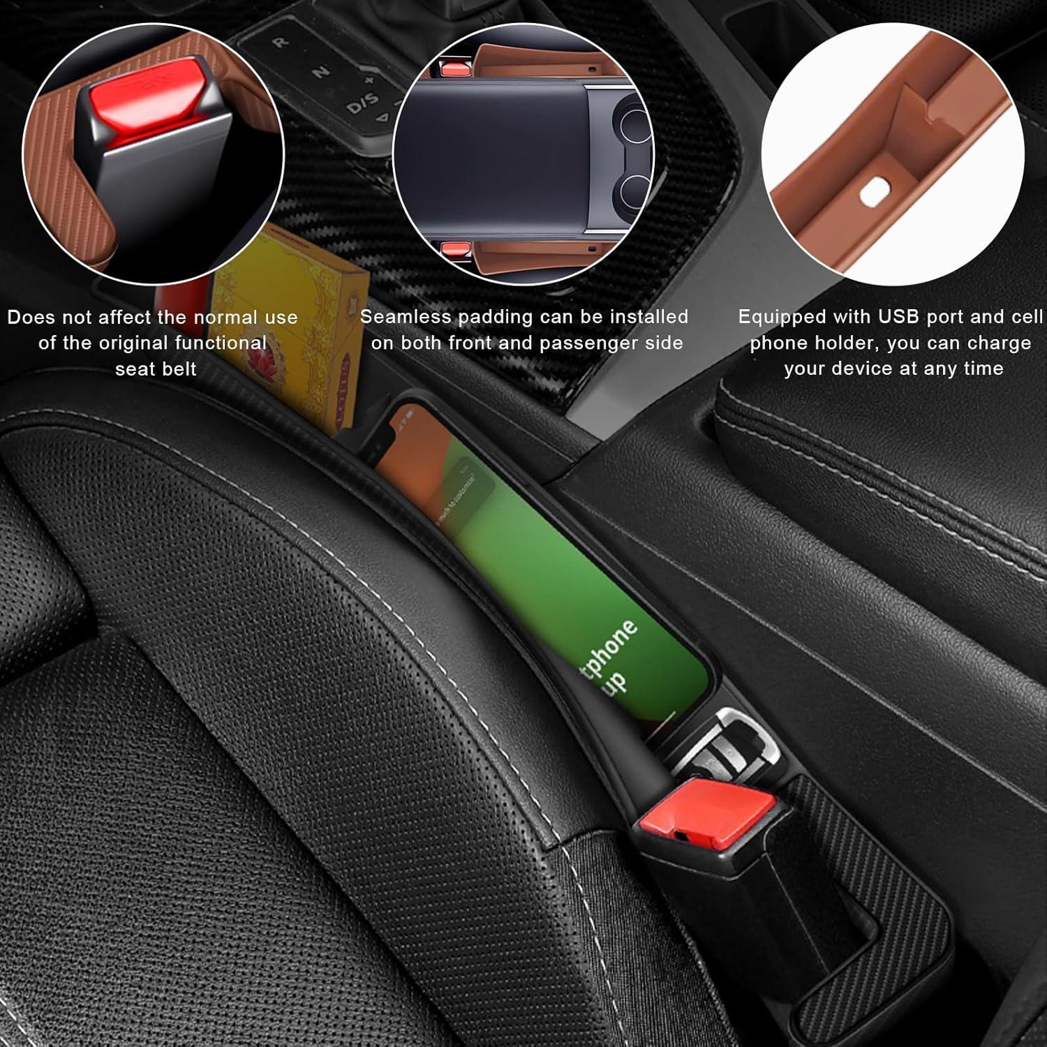 Organizador de Relleno Espacio Asientos Coche SHMZK 2PCS Marrón