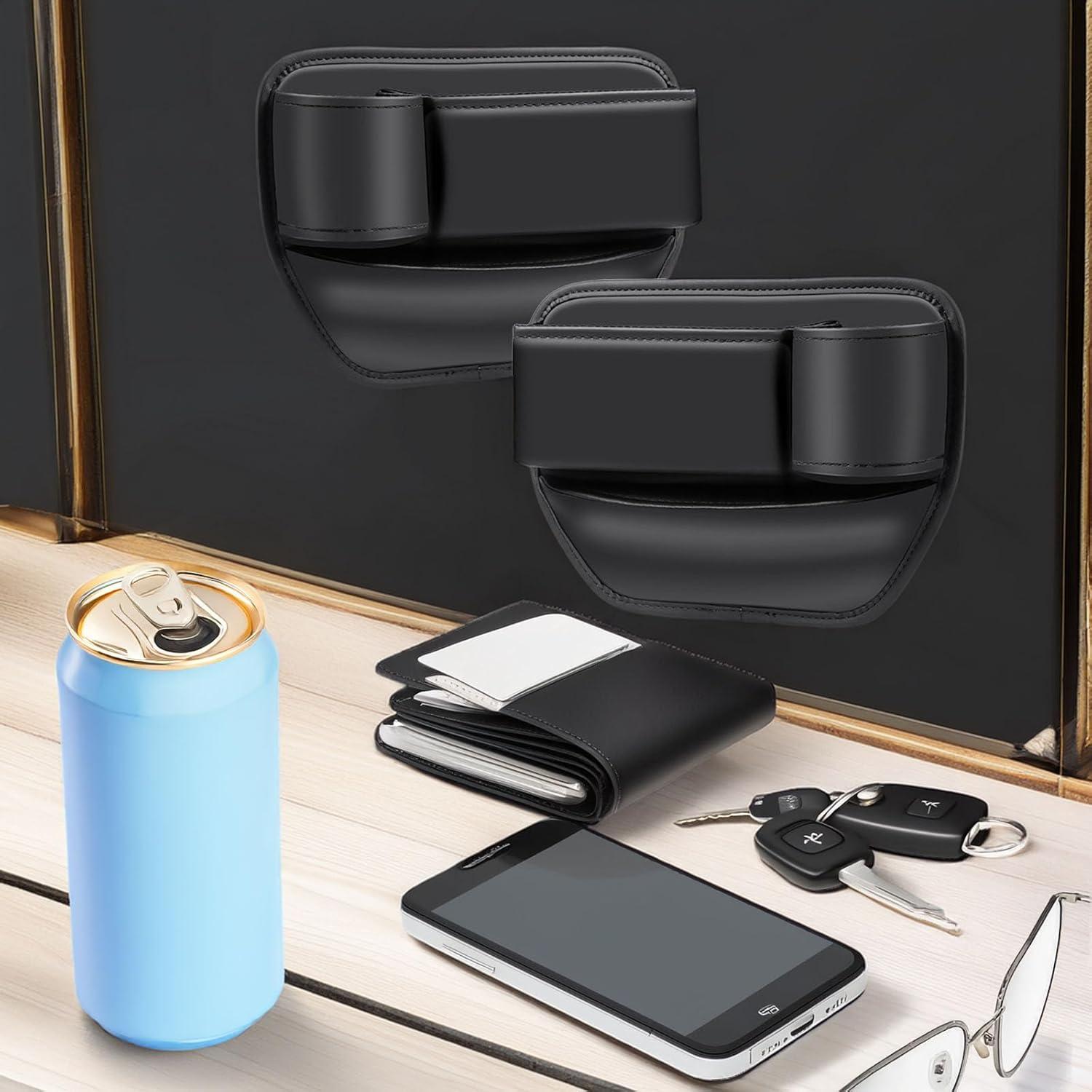 Organizadores de Espacio entre Asientos BESSTAN - 2 Piezas, Negro