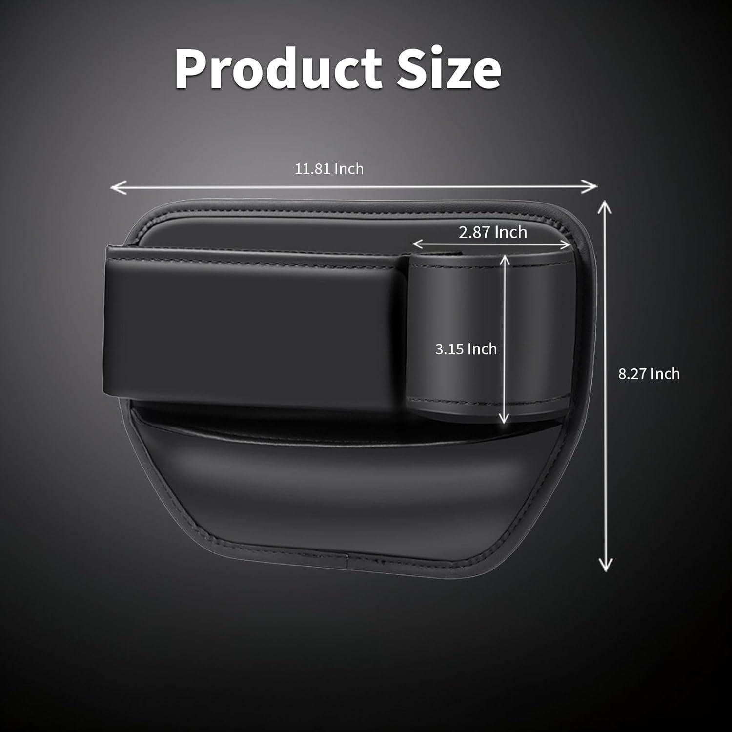 Organizadores de Espacio entre Asientos BESSTAN - 2 Piezas, Negro