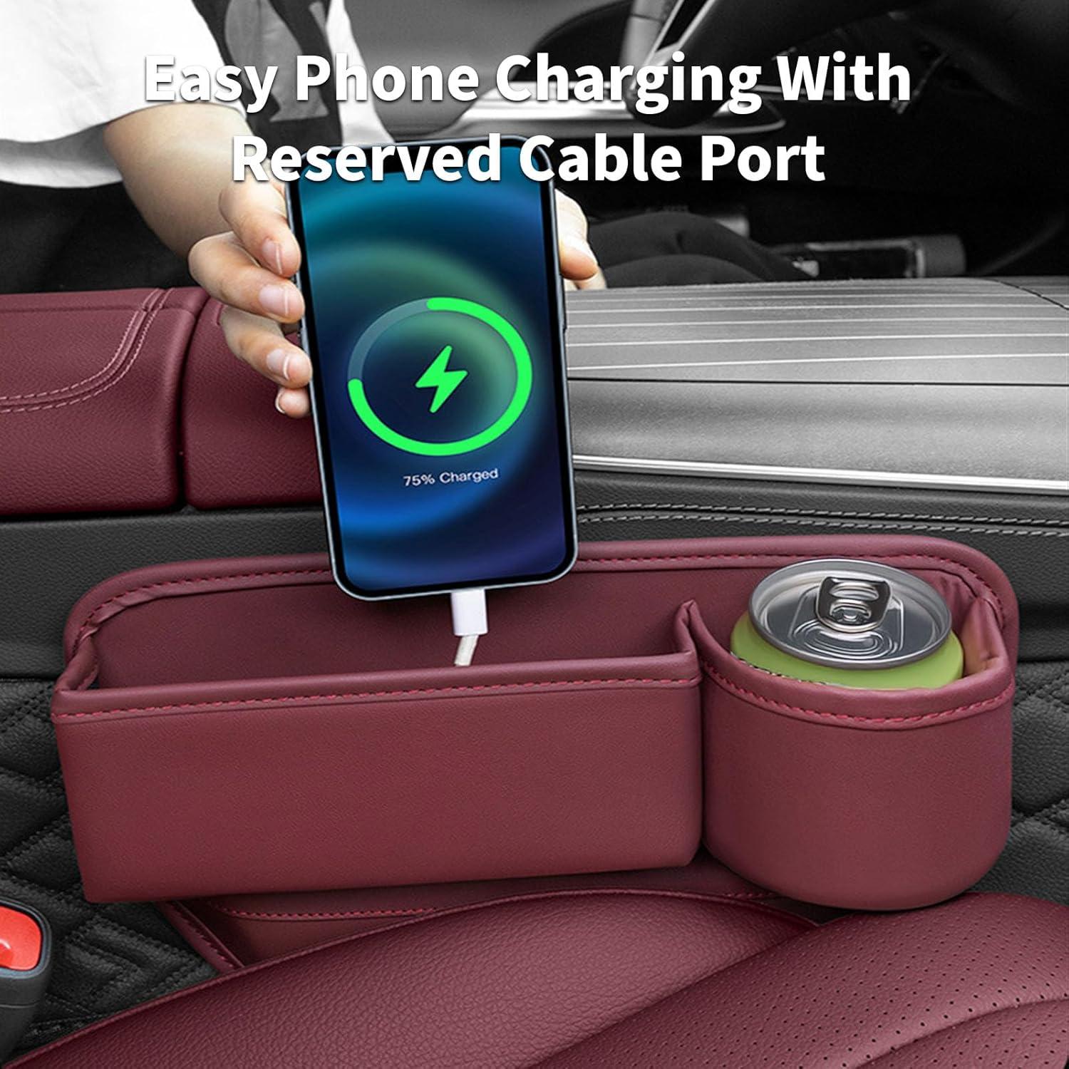 Organizadores de Espacio entre Asientos BESSTAN - 2 Piezas, Negro