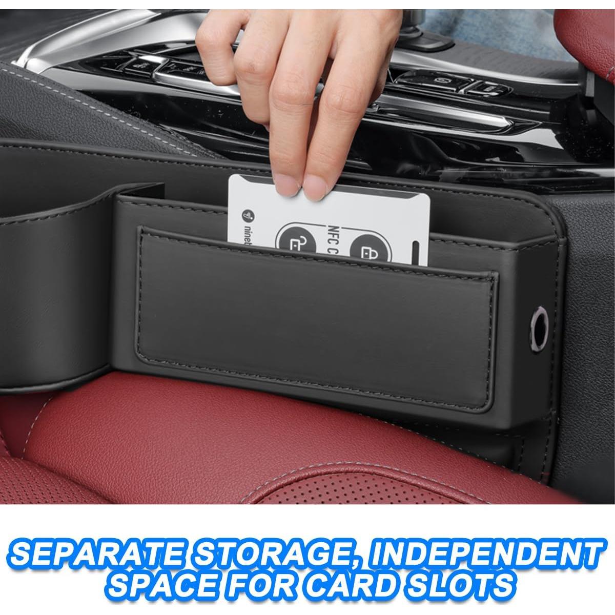 Organizador de Relleno de Espacio entre Asientos KHGUZ Negro