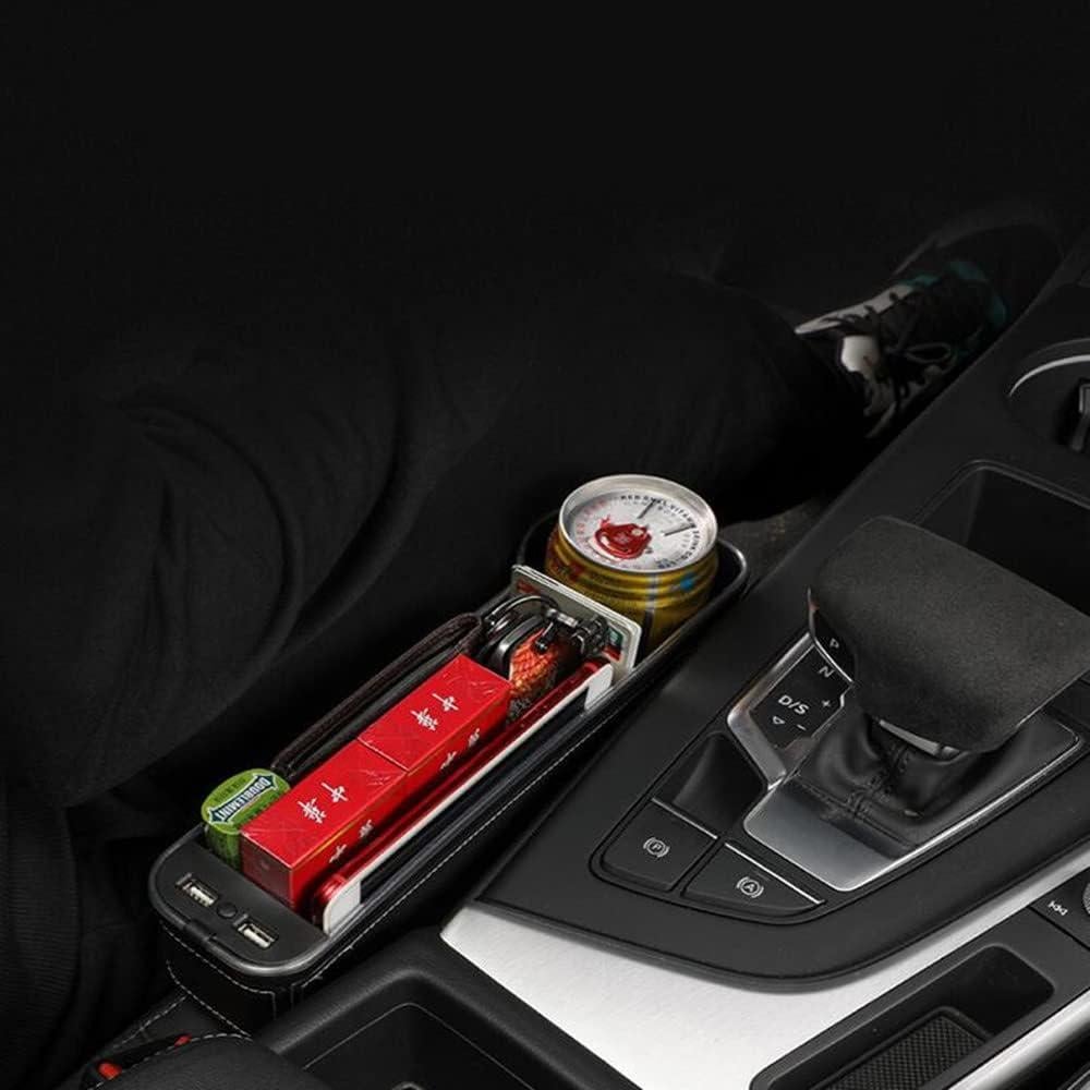 Organizador Tumecos para Espacio entre Asientos de Coche con Luz y Carga USB