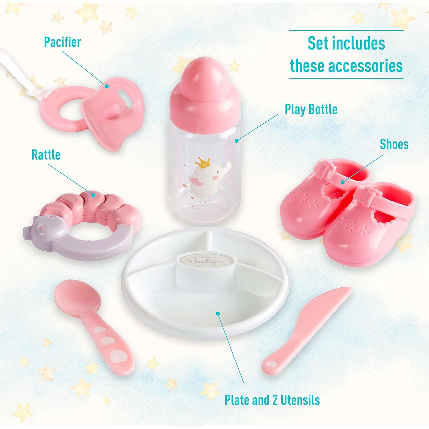 Muñeca Bebé Africana Americana JC Toys 38 cm con Accesorios