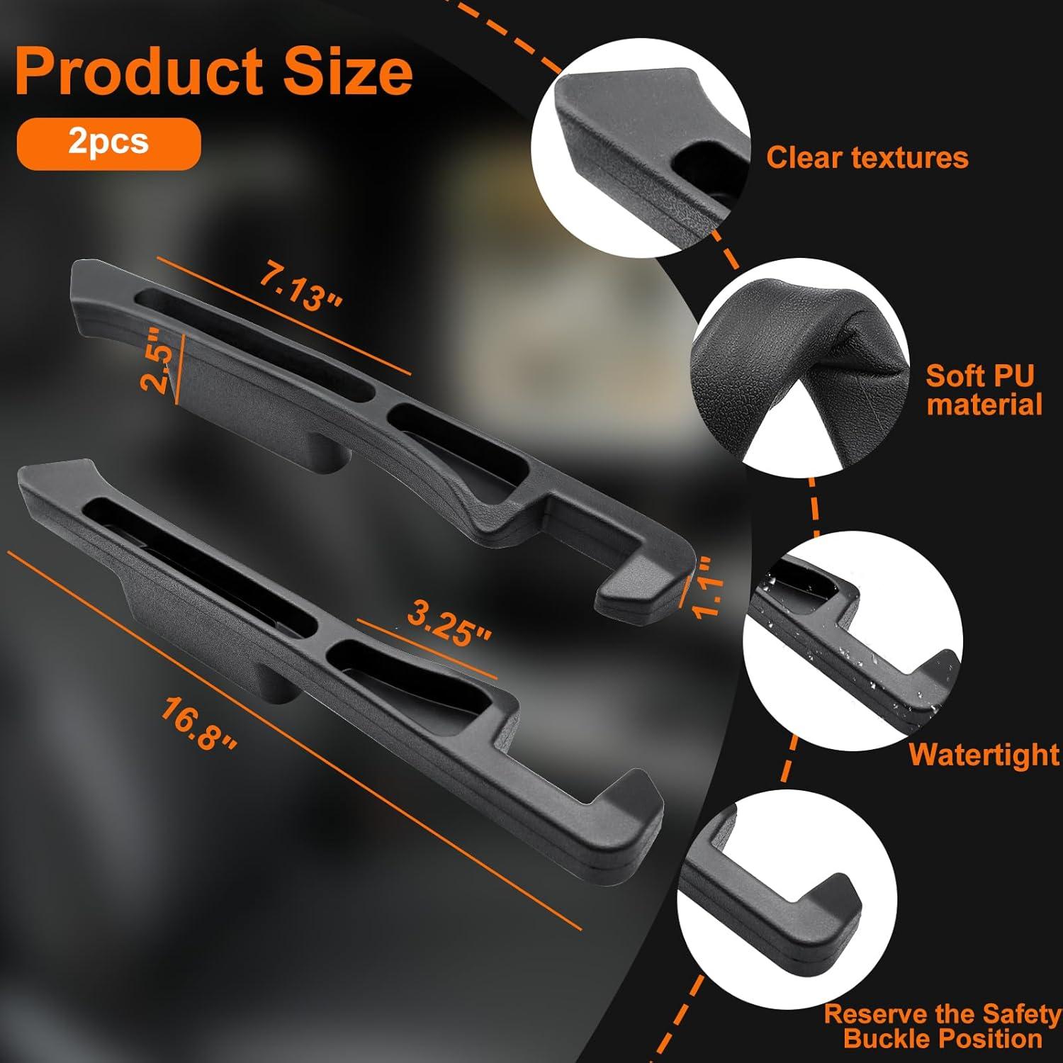 Relleno Espacio entre Asientos 2 Pack Aeloer Negro Universal