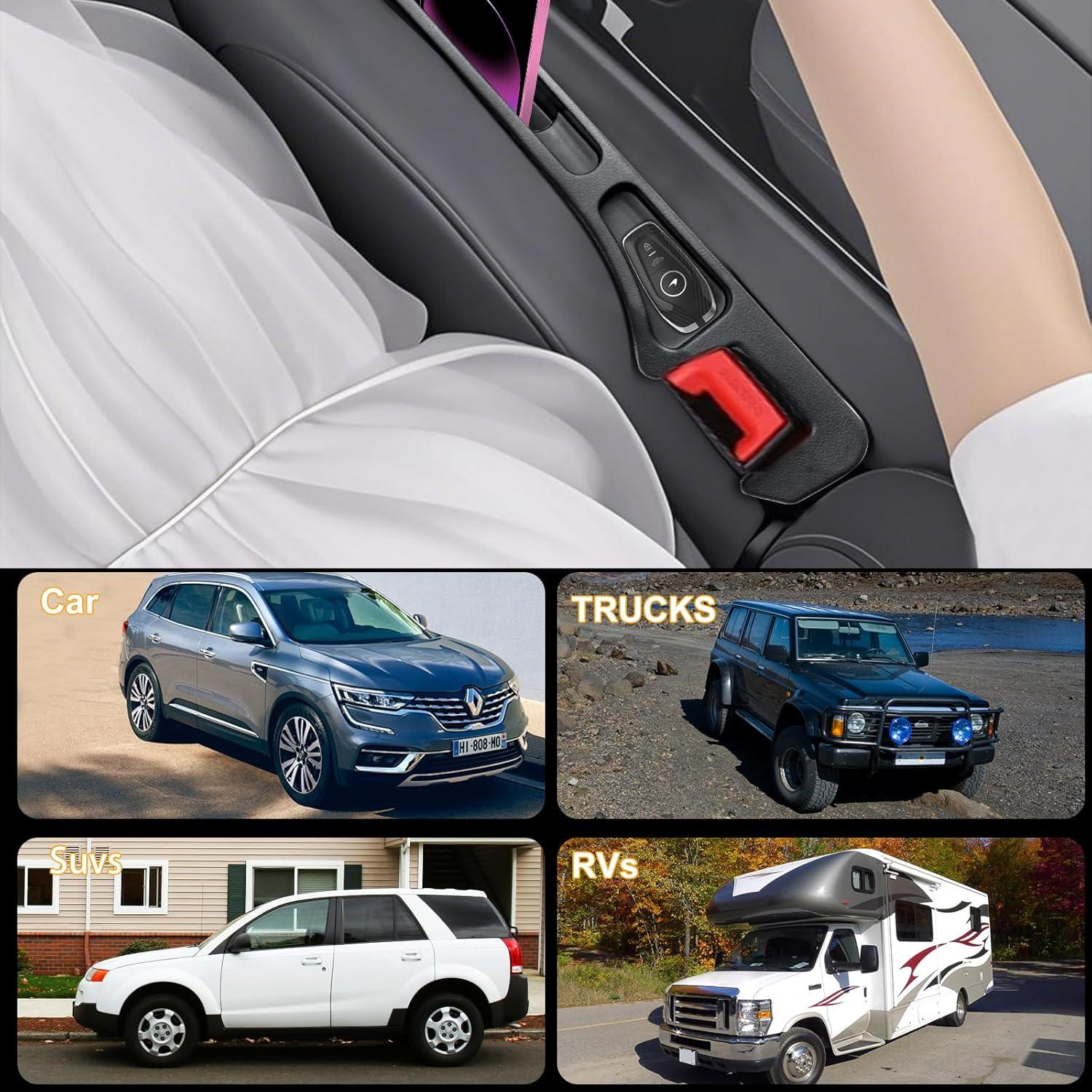 Relleno Espacio entre Asientos 2 Pack Aeloer Negro Universal