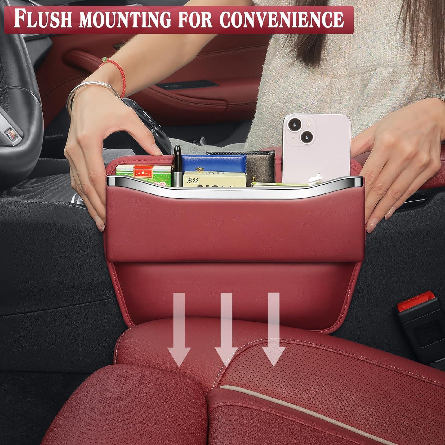 Relleno de Espacio entre Asientos HALOYIVGO - Organizador de Coche Rojo