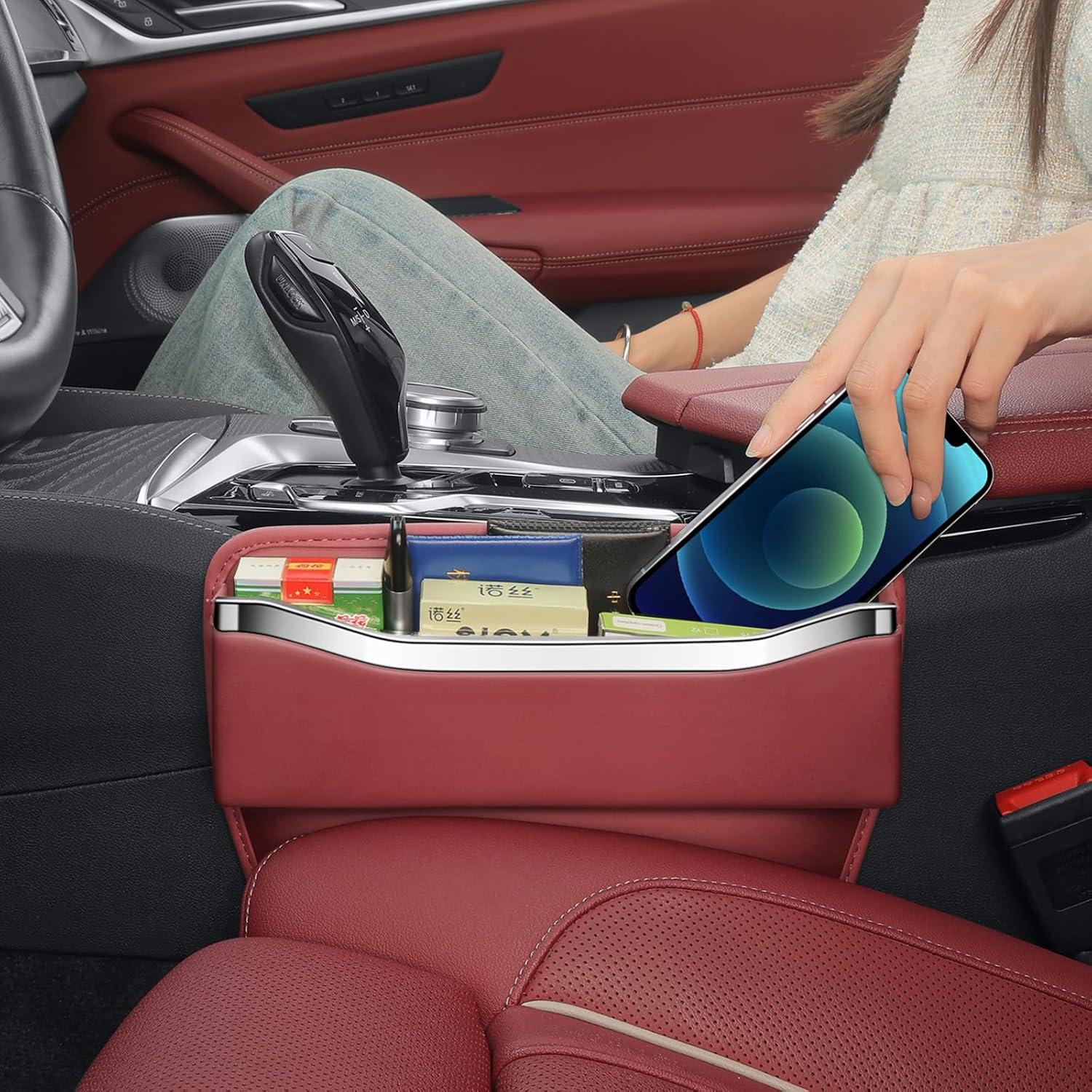Relleno de Espacio entre Asientos HALOYIVGO - Organizador de Coche Rojo