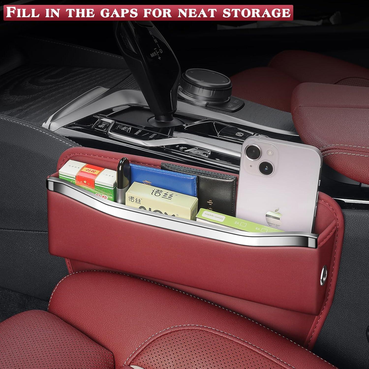 Relleno de Espacio entre Asientos HALOYIVGO - Organizador de Coche Rojo